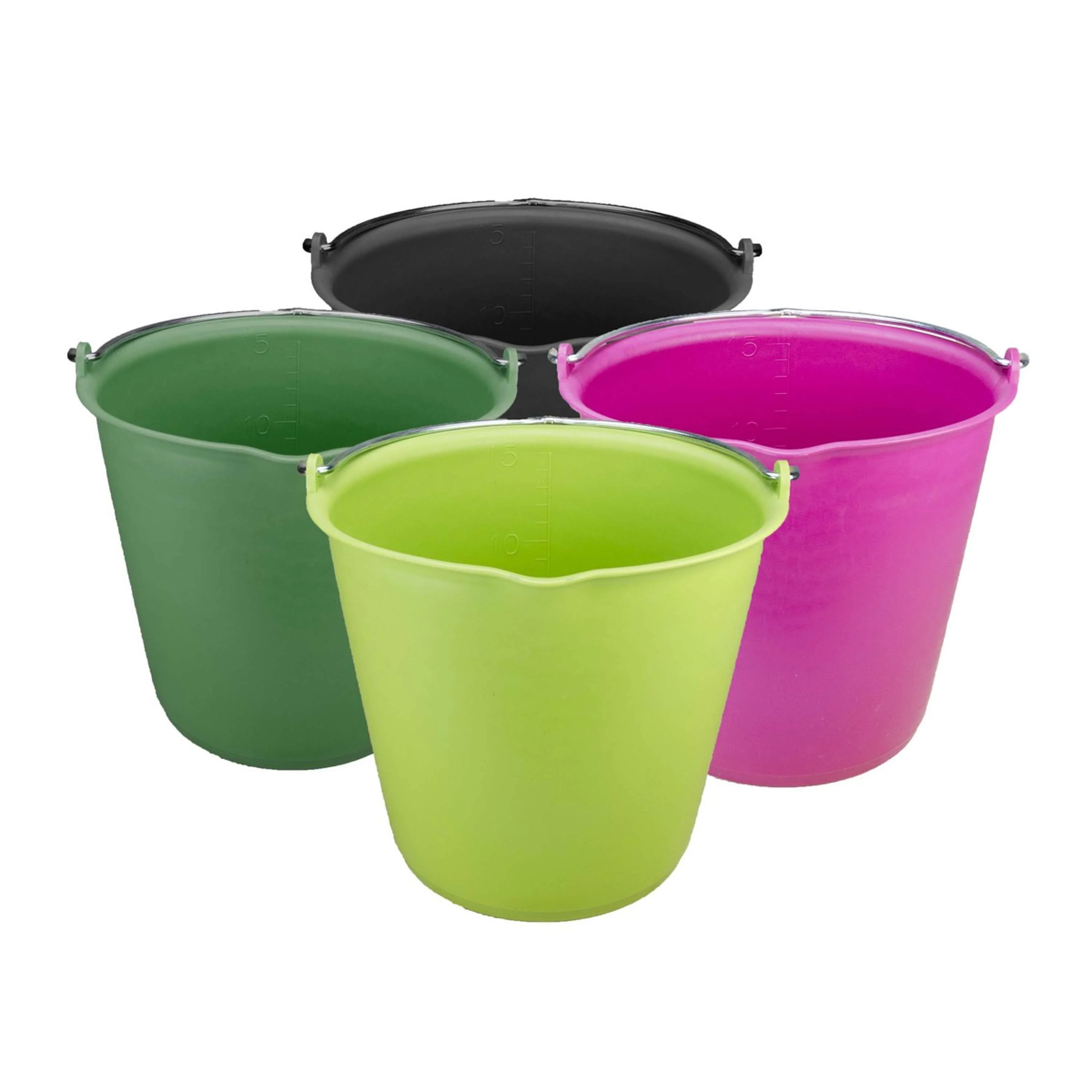 Agradi Eimer 15 L mit Maßandeutung Ausguss Grün - Image 3