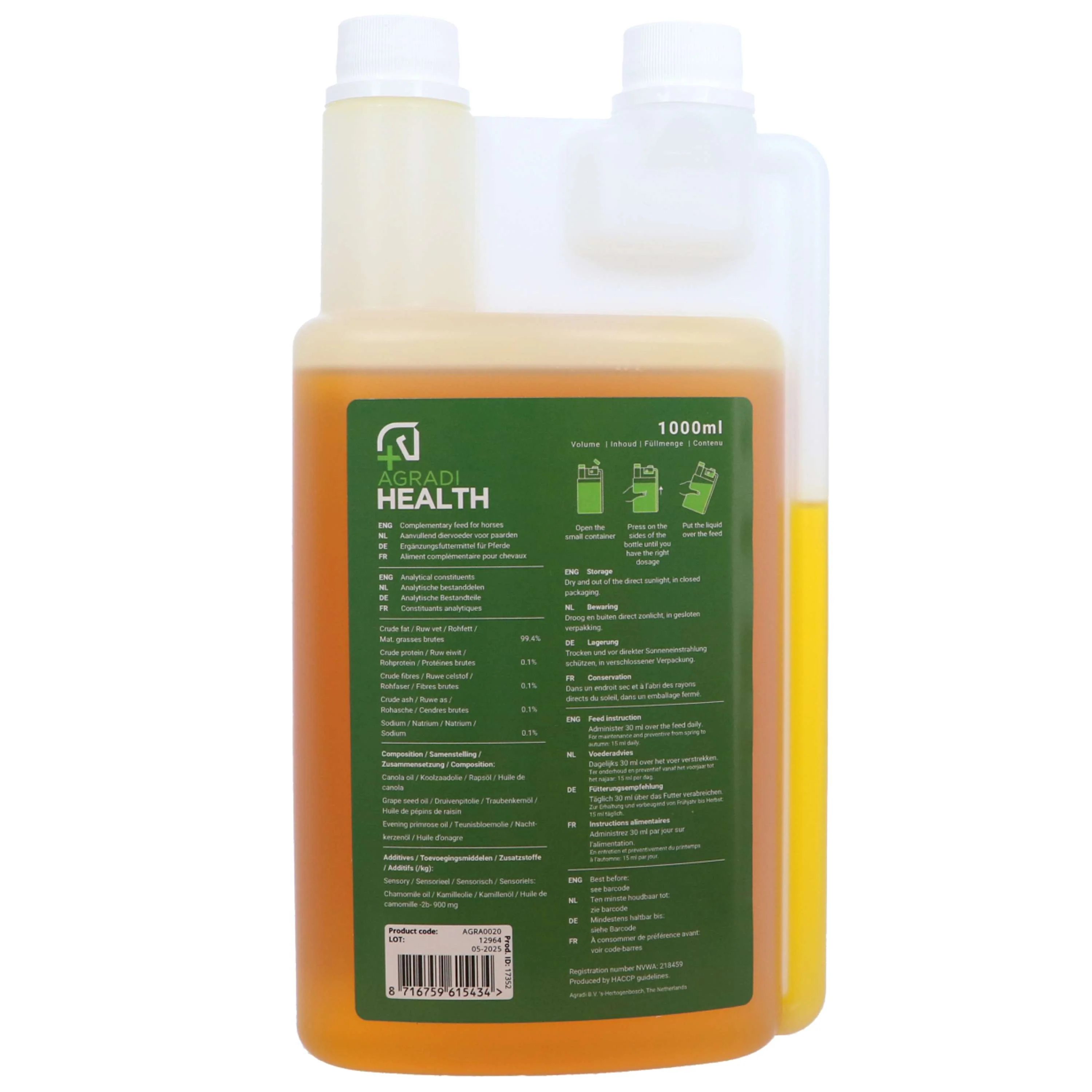 Agradi Health Itch Stop Feed Oil - Image 2