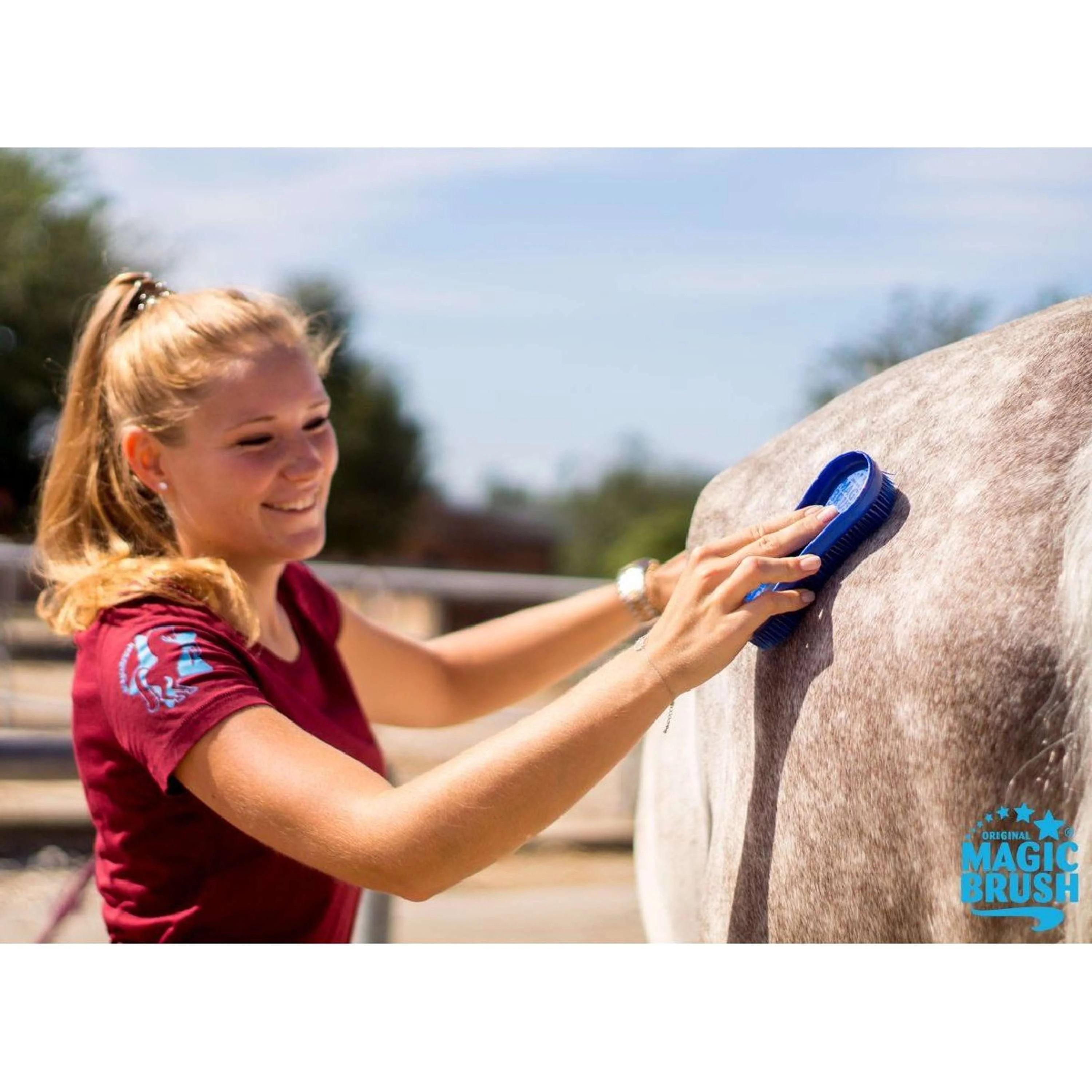 Agradi Horse Magic Brush Bürste Dunkelgrün - Image 5