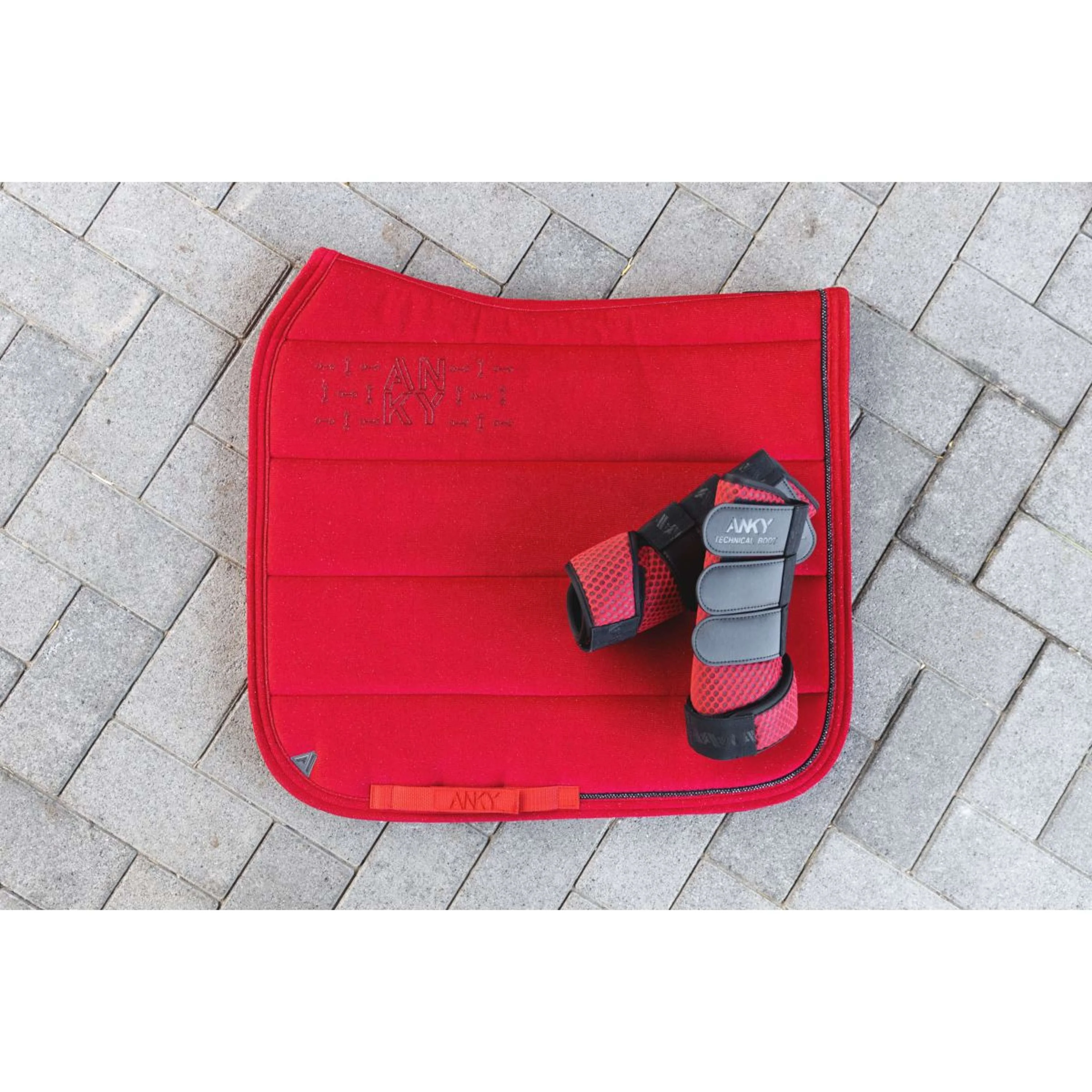 ANKY Gamaschen AW25 3D Mesh Equestrian Red - Image 3