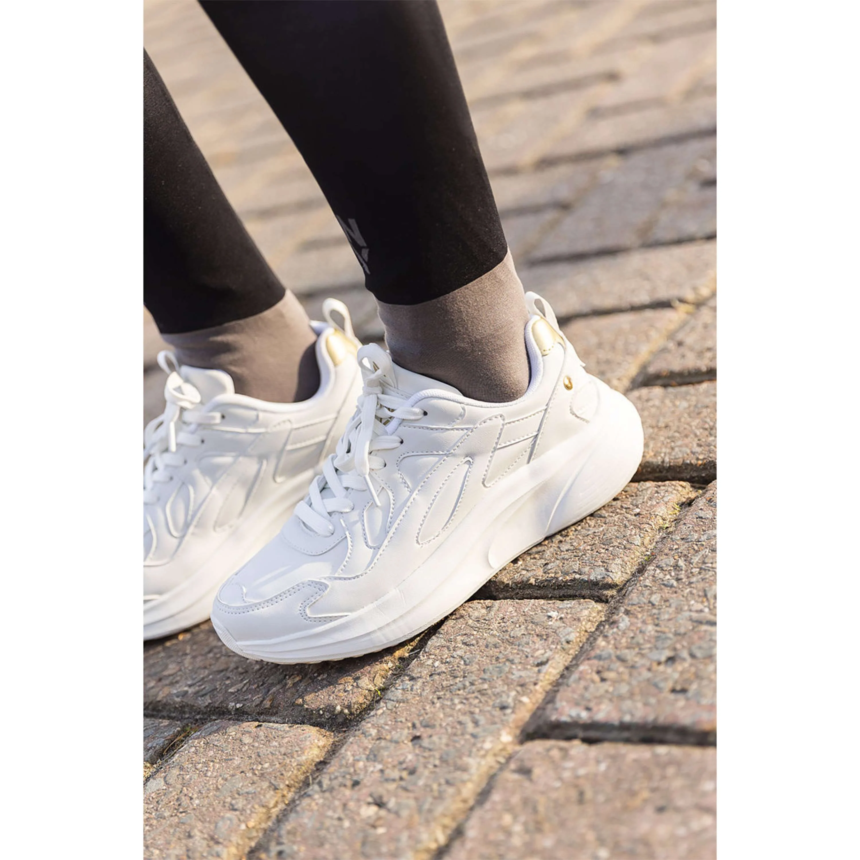 ANKY Sneakers Oro Blanco Weiß - Image 2