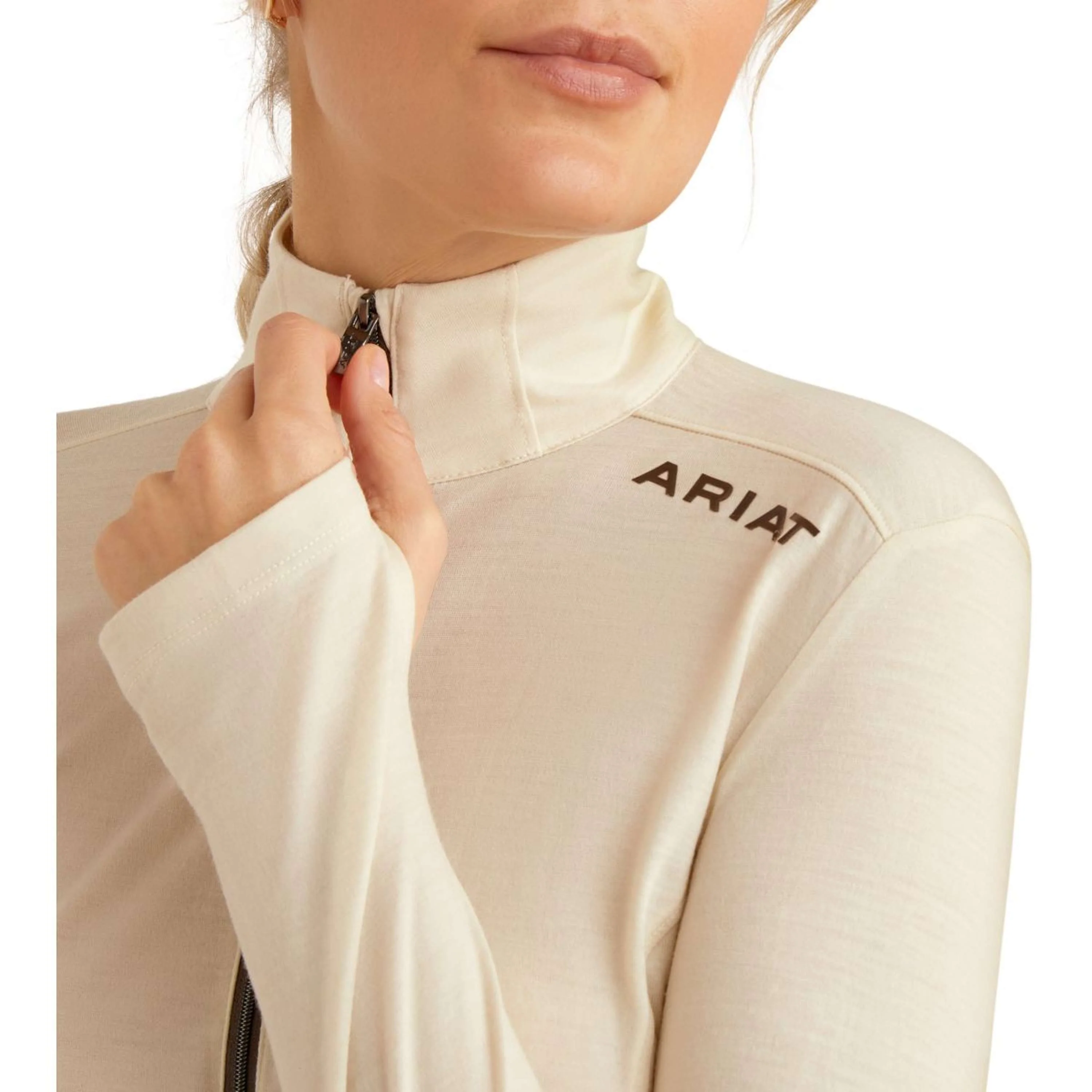 Ariat Baselayer Cheviot Damen Summer Sand - Image 4