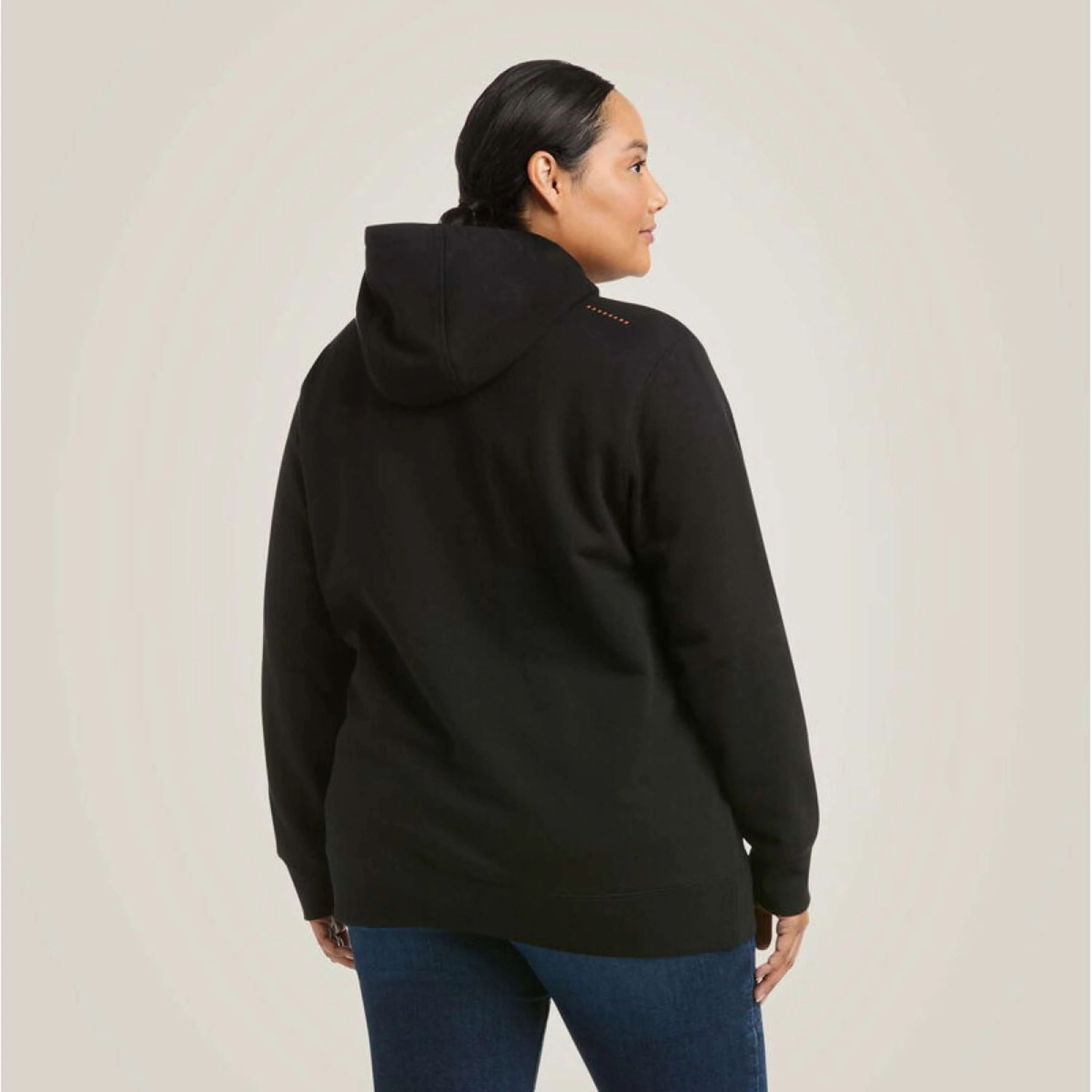 Ariat Hoodie Rebar Graphic Damen Schwarz/Lila - Image 4