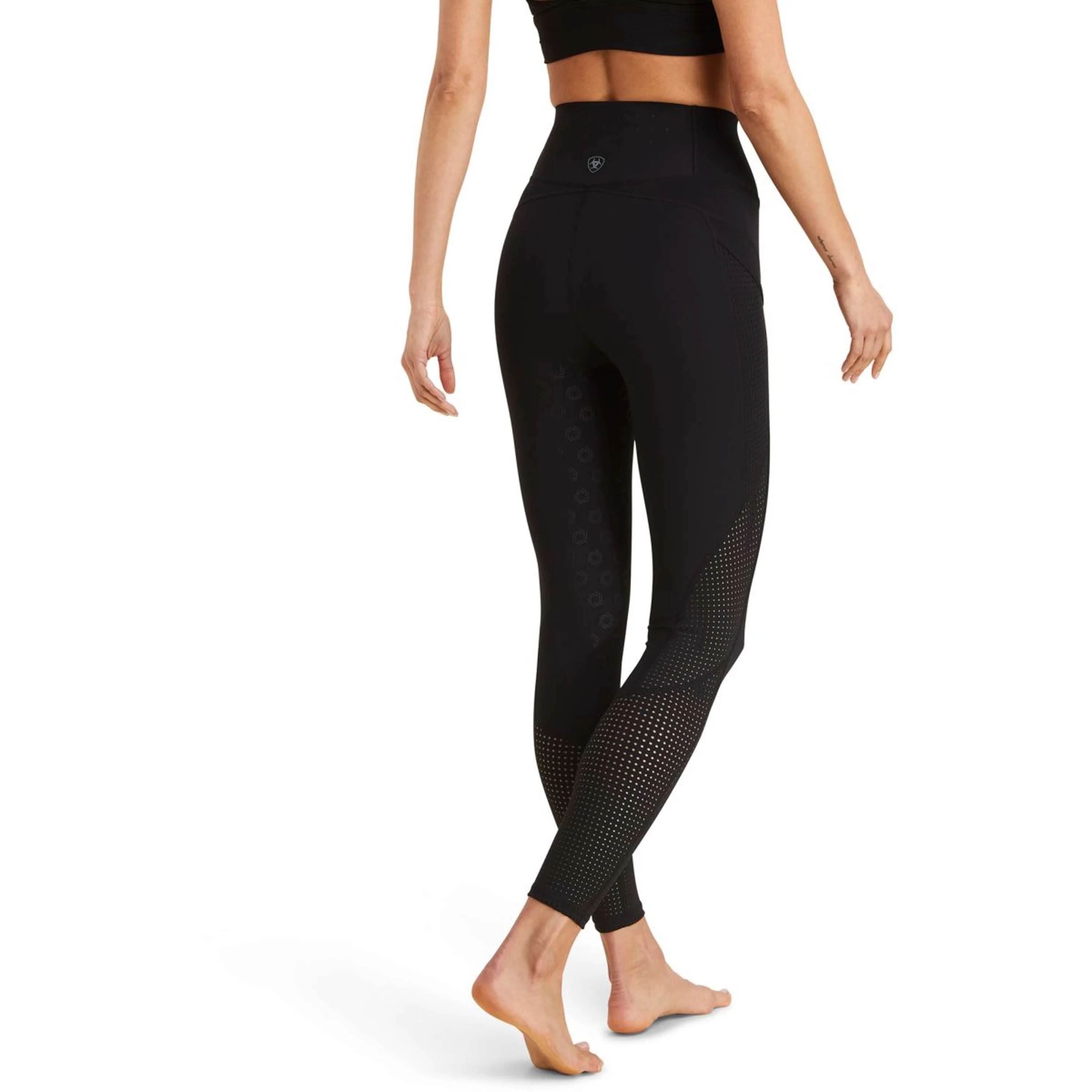 Ariat Reitleggings Breathe Half Grip Damen Schwarz - Image 3