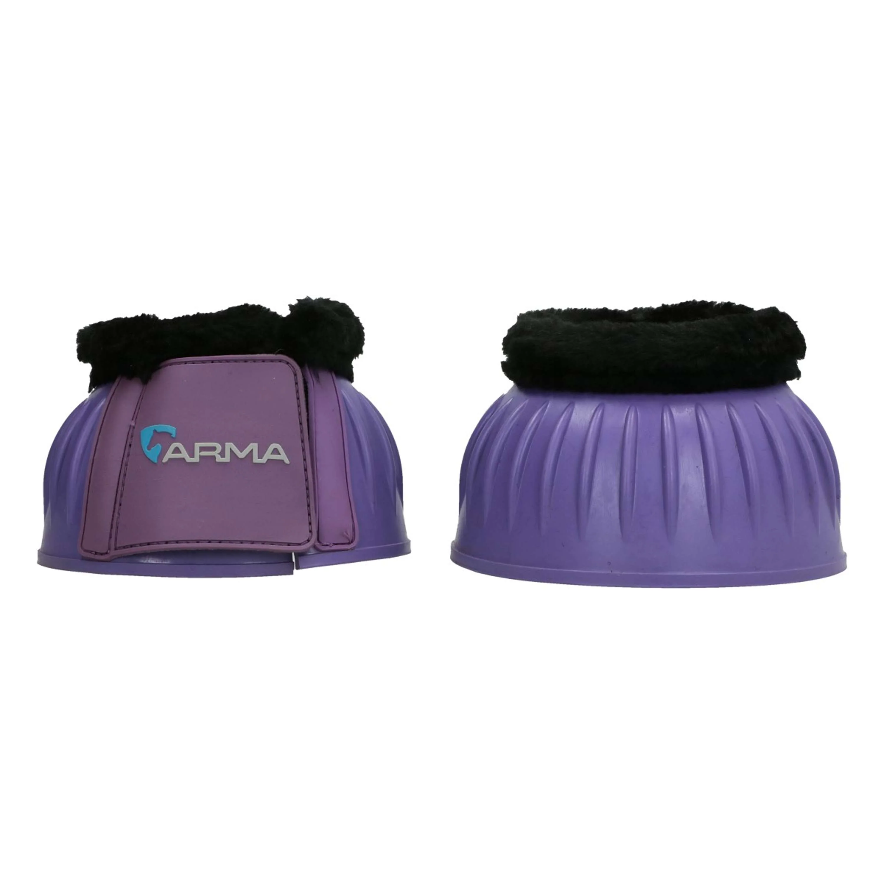 Arma by Shires Hufglocken Schwarzes Fleece Lila