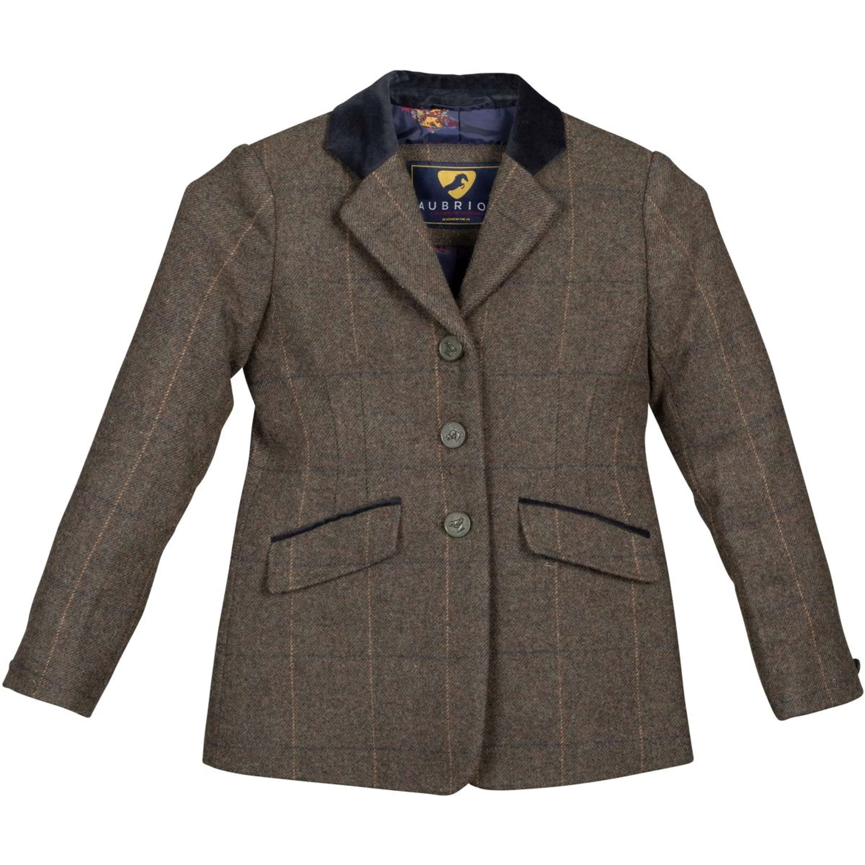 Aubrion by Shires Turnierjacket Saratoga Kinder Grün Check