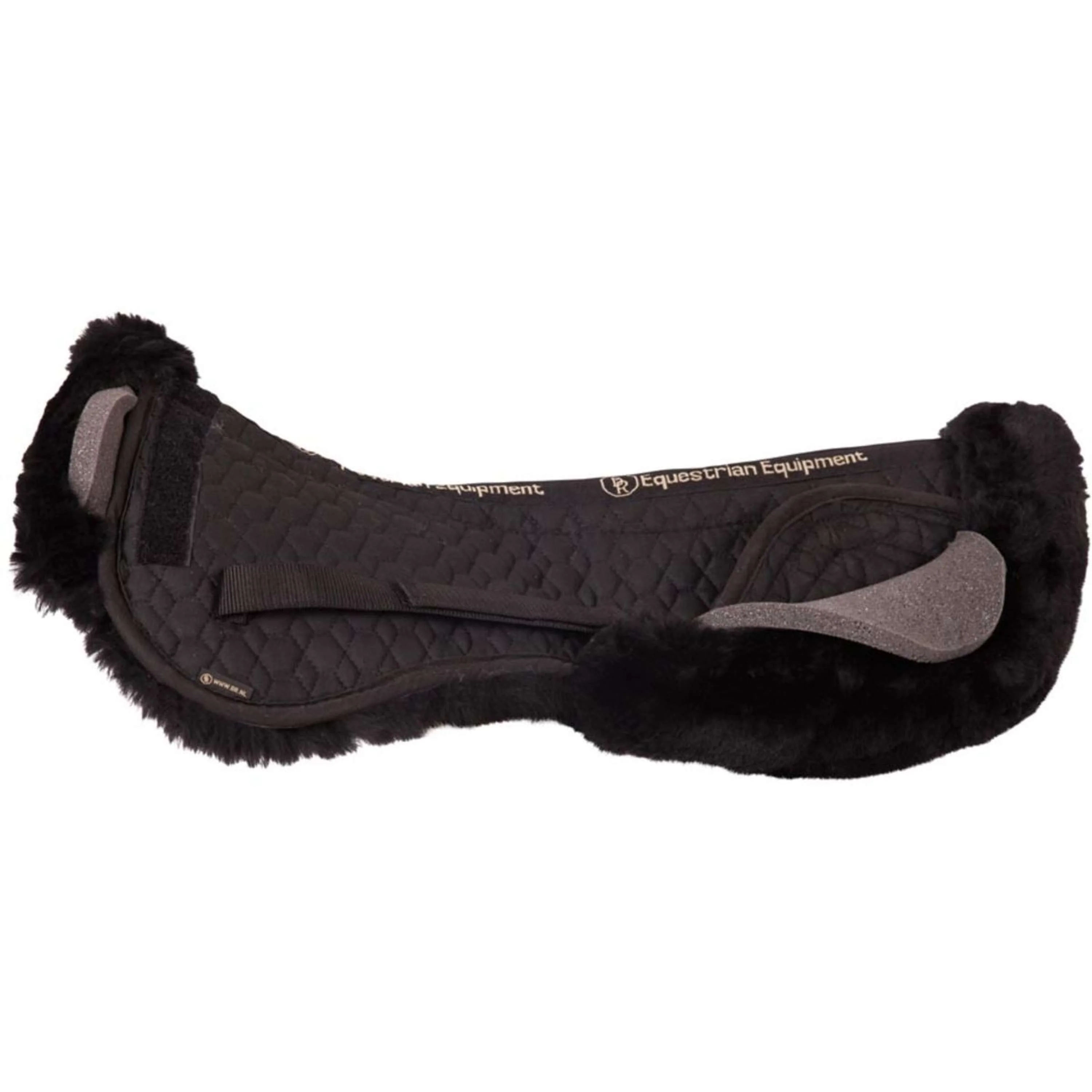 BR Sattelunterlage mit herrausnehmbarem Kissen Sheepskin Schwarz - Image 2