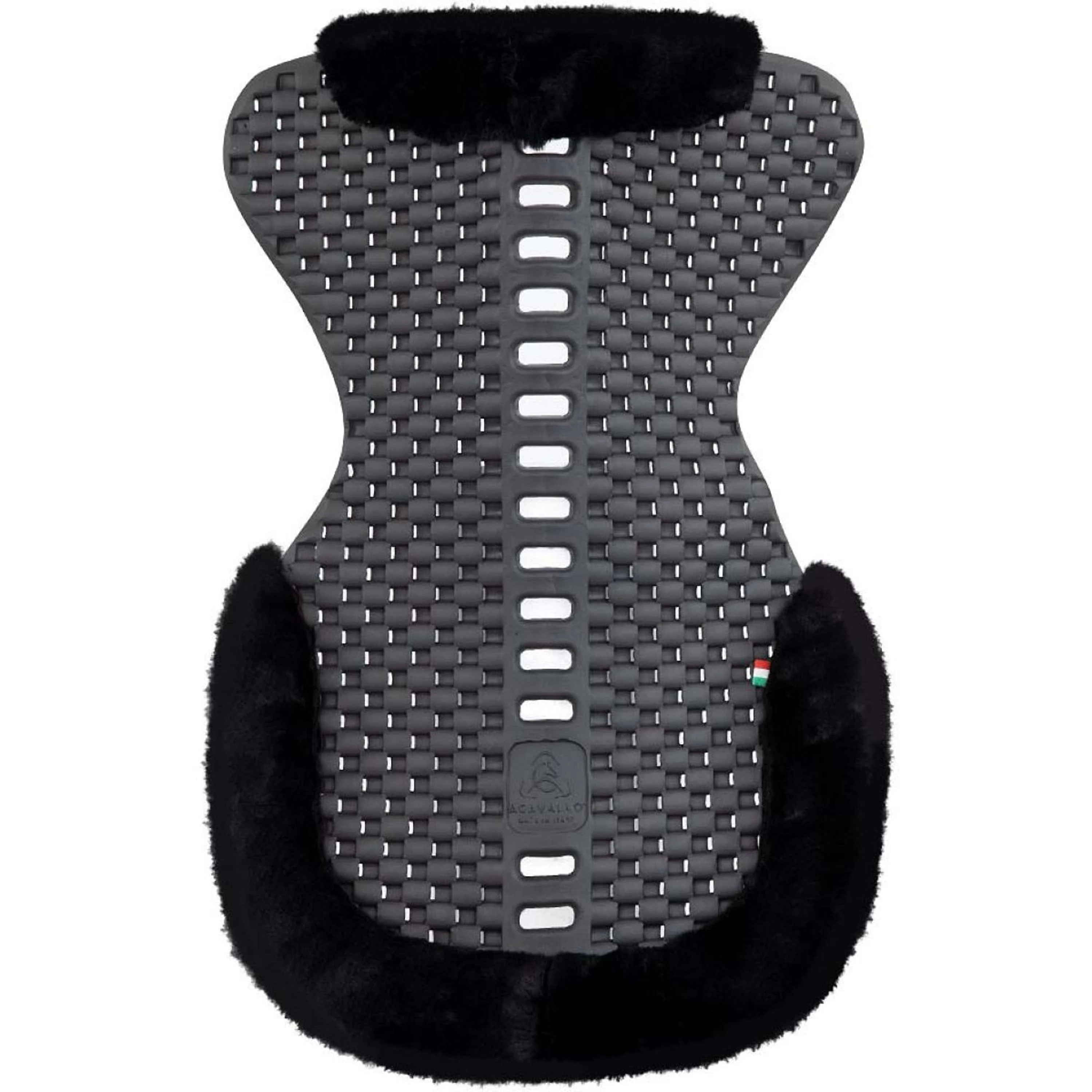 BR Sattelunterleger Piuma Eco Wolle Charcoal/Schwarz - Image 2
