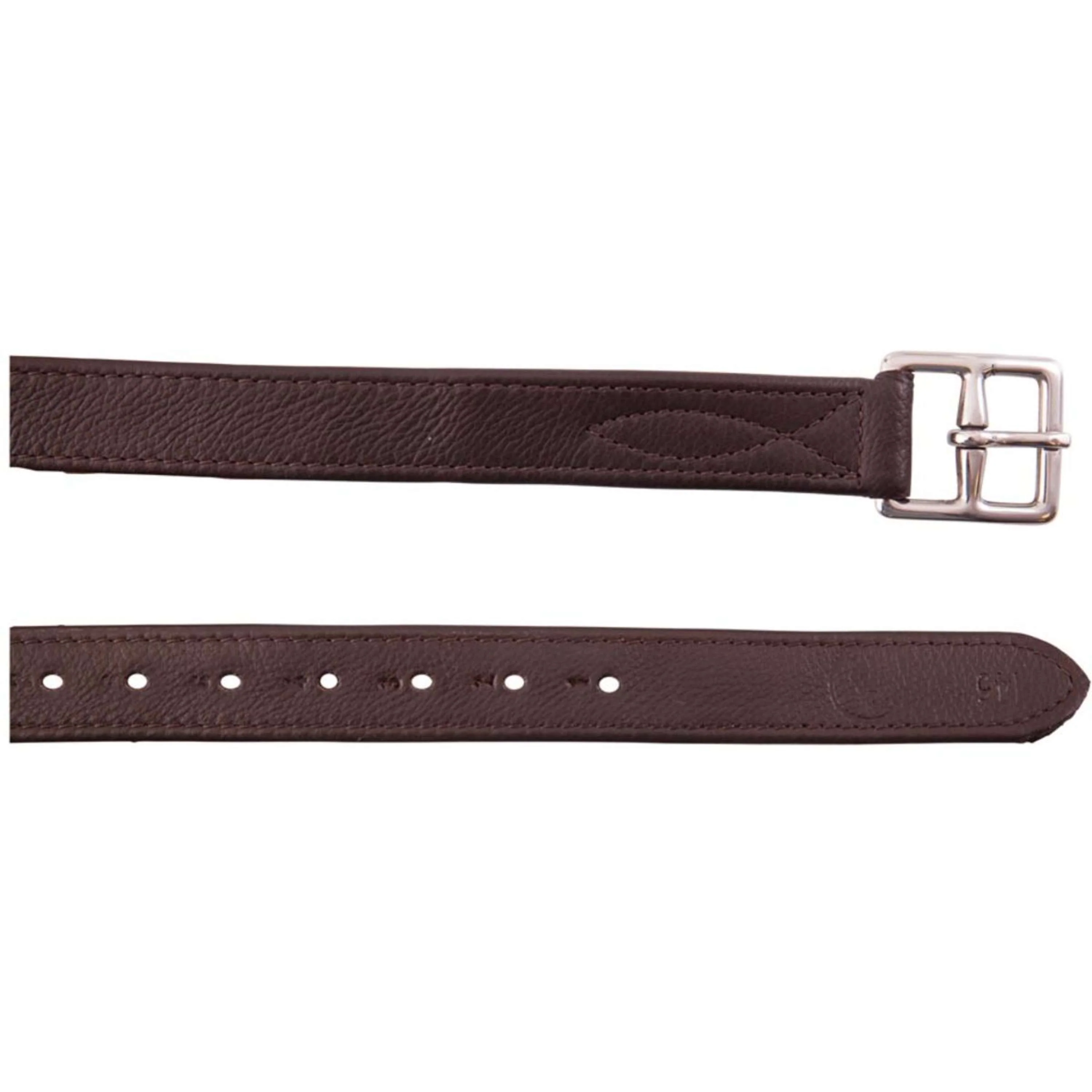 BR Steigbügelriemen Nylon und Soft Edelstahl Schnallen Braun/Silber - Image 2