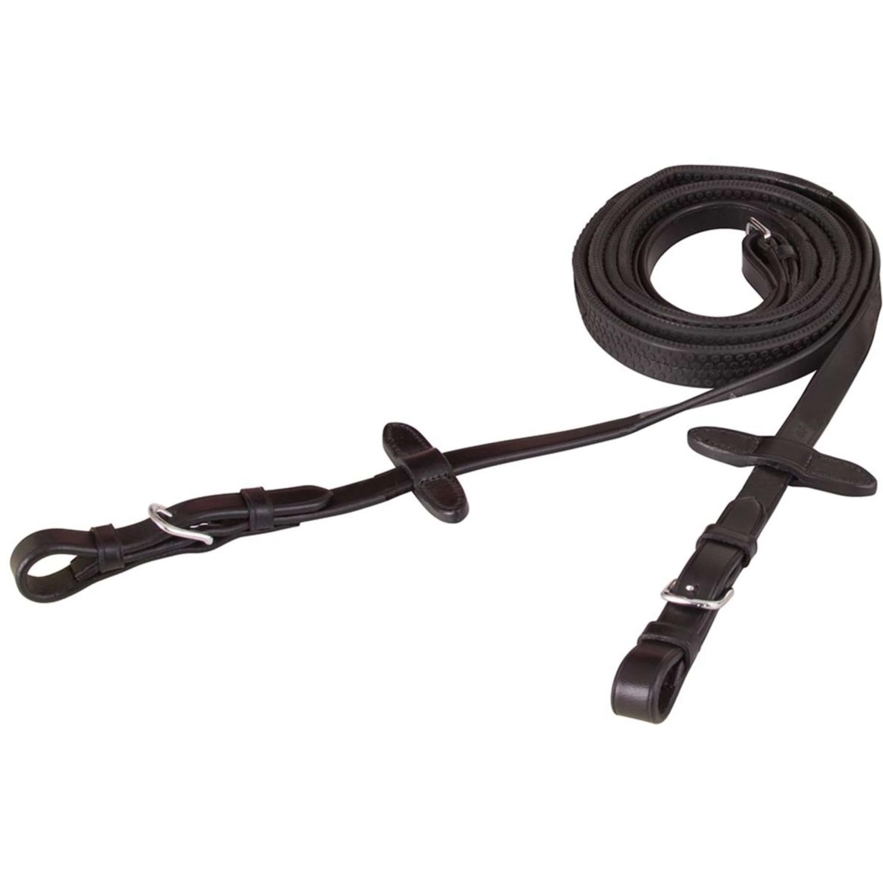 BR Zügel Eventa Pro Grip 16mm Runde Schnalle Schwarz/Silber - Image 3