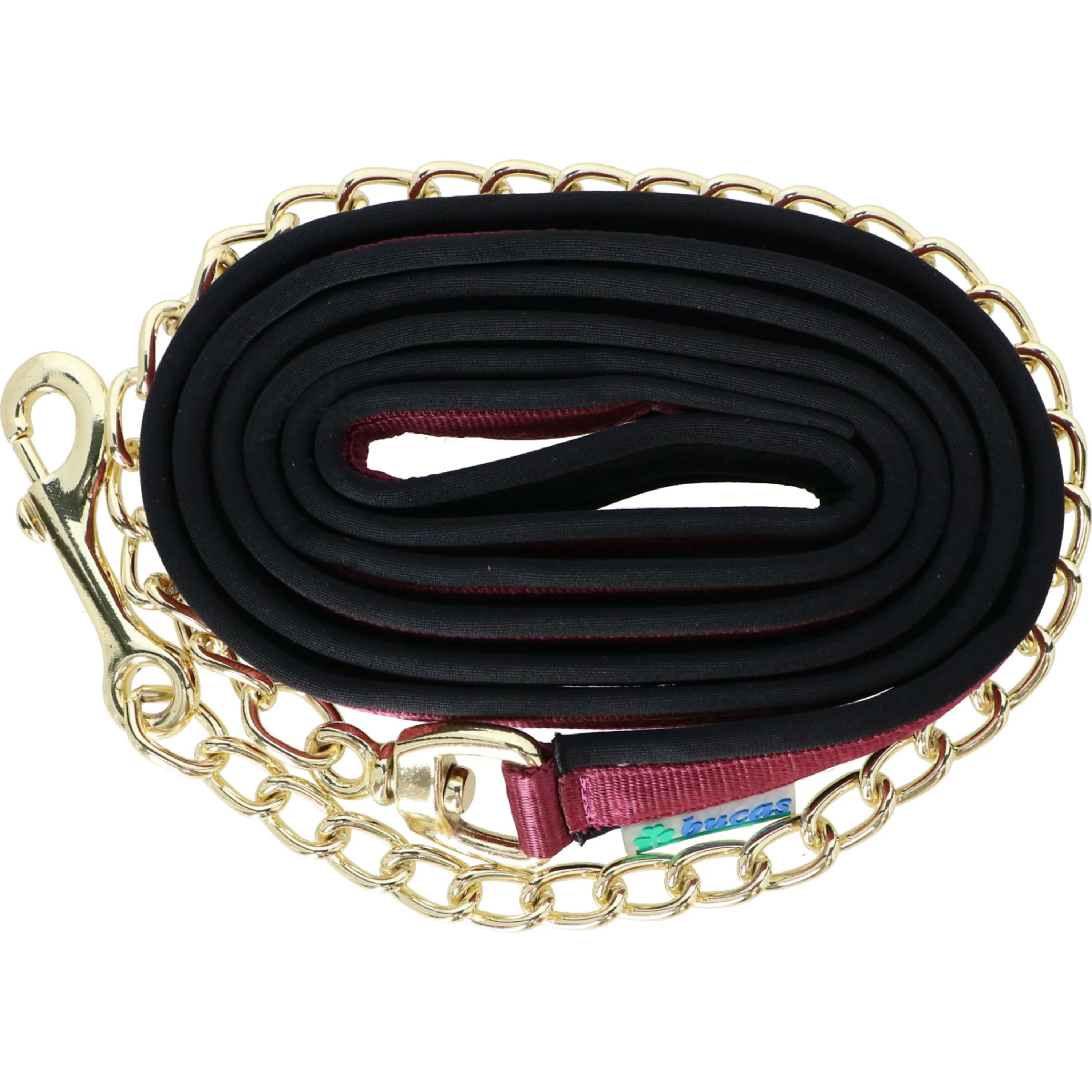 Bucas Hengst Kette Show-Line Burgundy/schwarz - Image 2