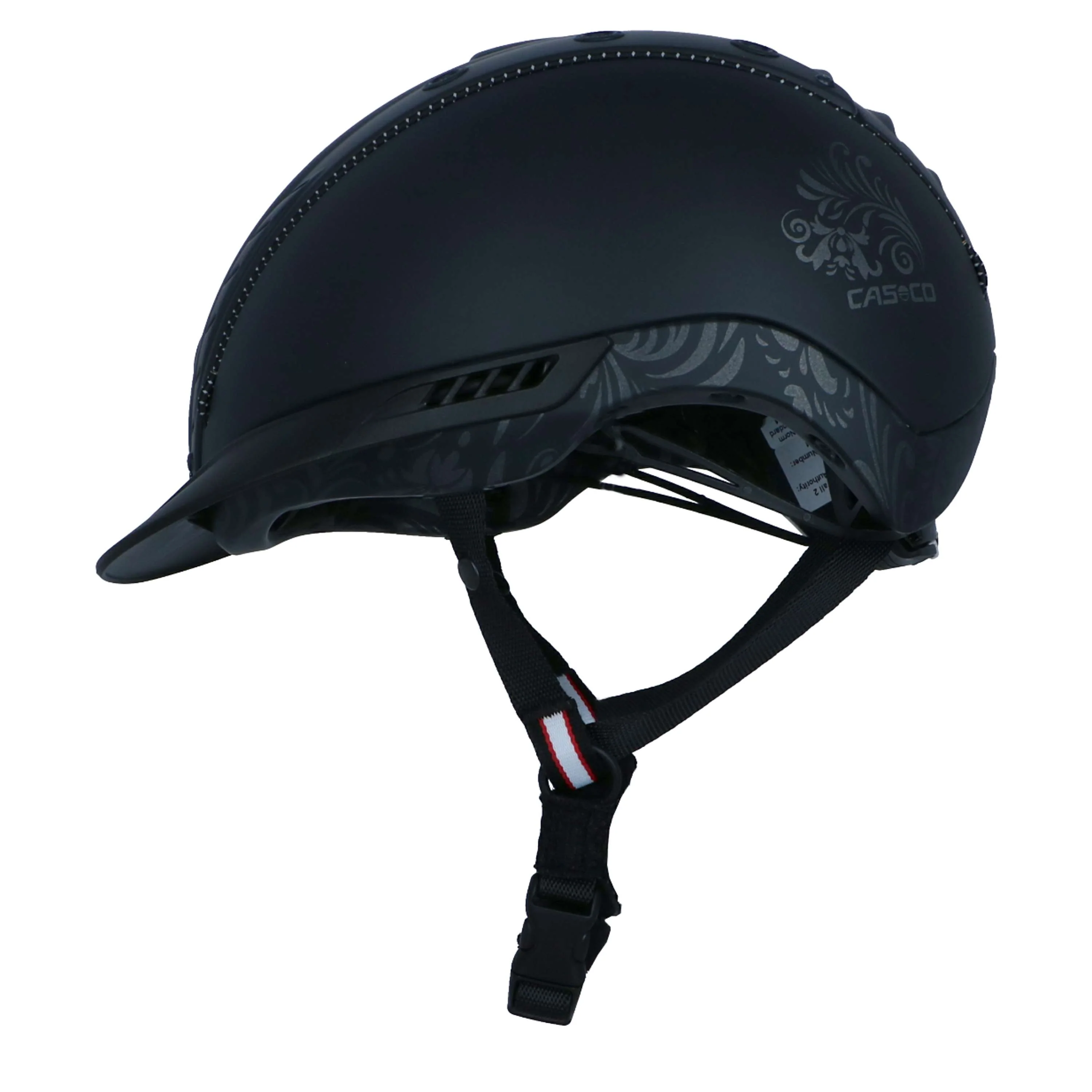 Casco Reithelm Mistrall 2 Black Floral - Image 3
