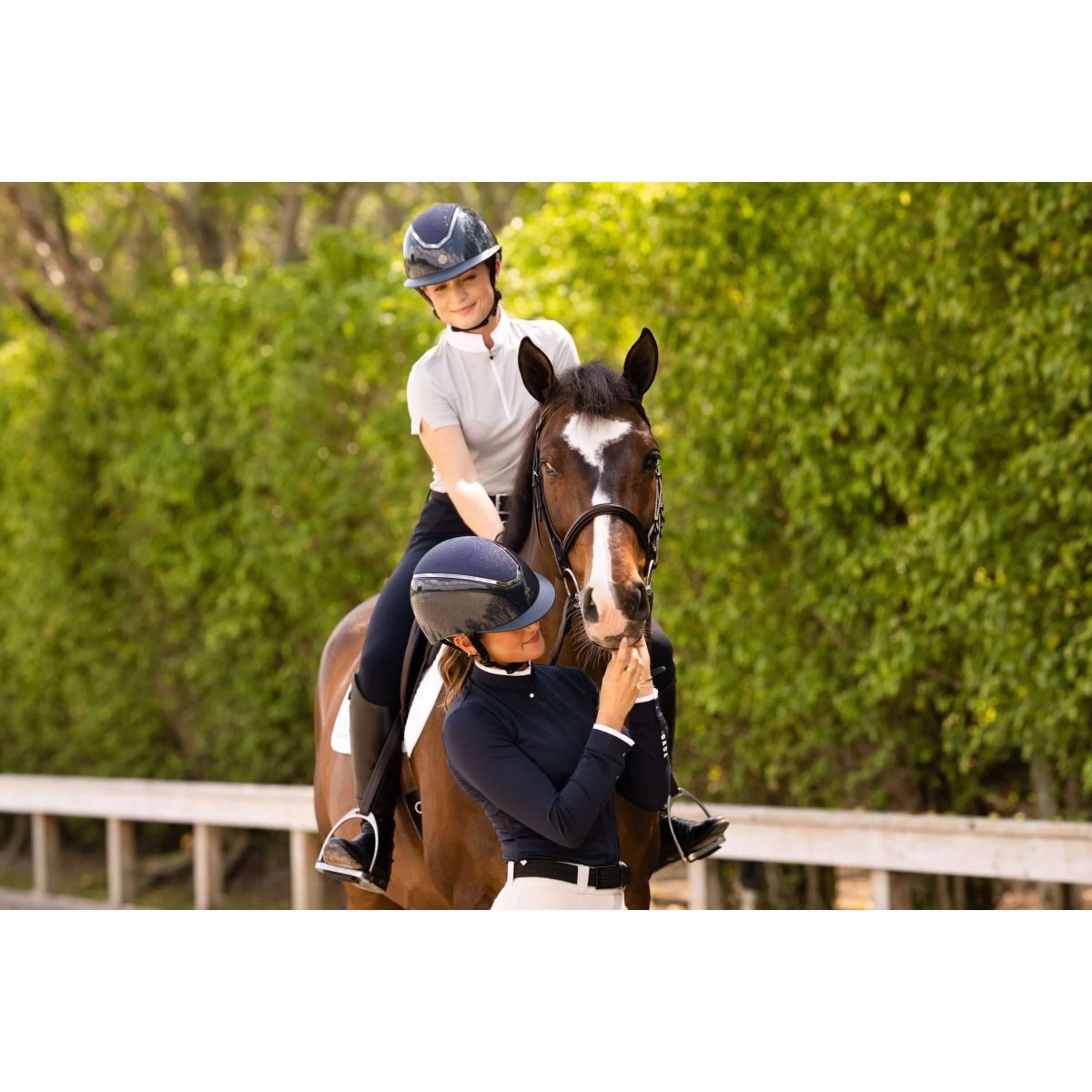 Charles Owen Reithelm Kylo Sparkly Navy Gloss/Pewter - Image 4