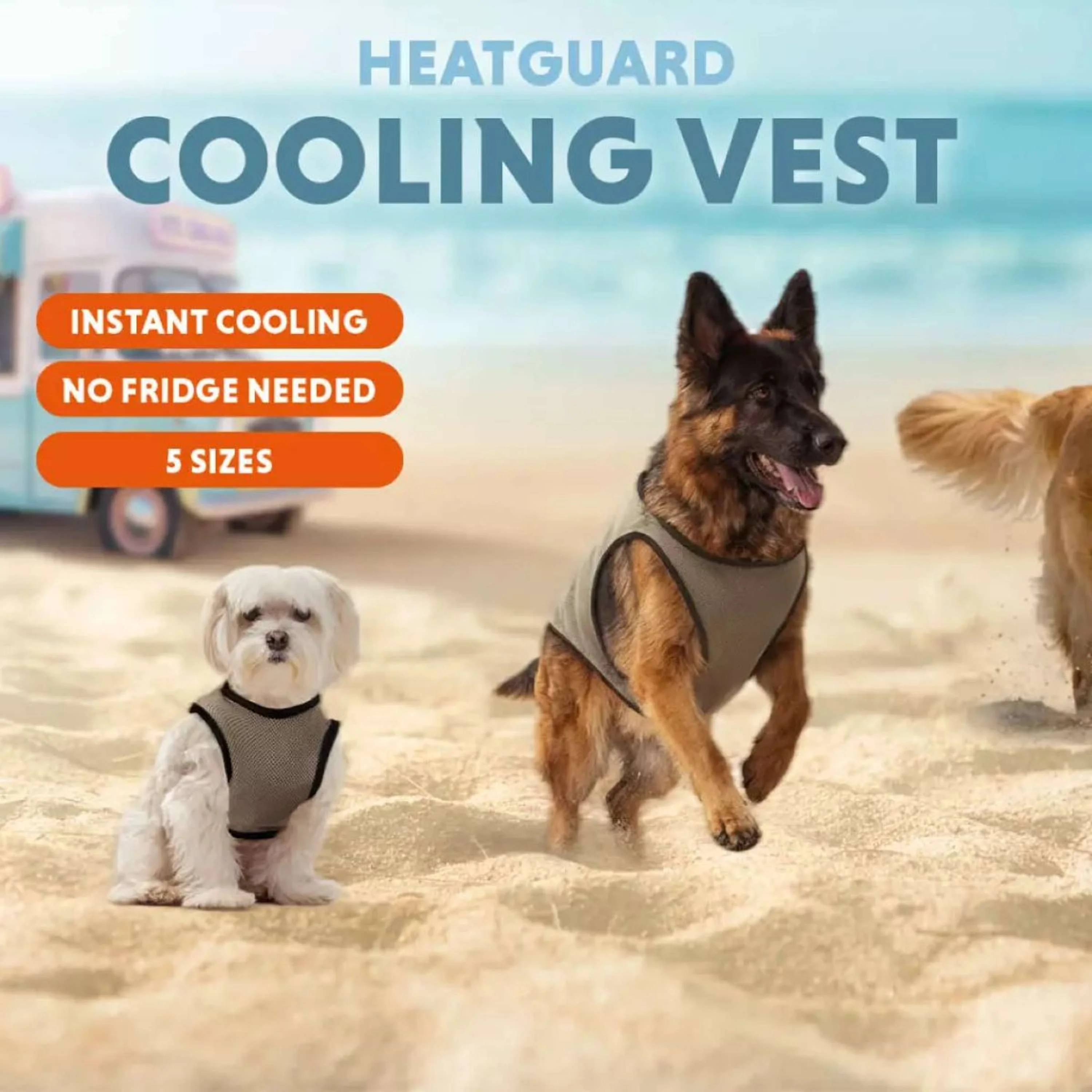 CoolPets Hundejacke Cooling Beige/Grau - Image 2