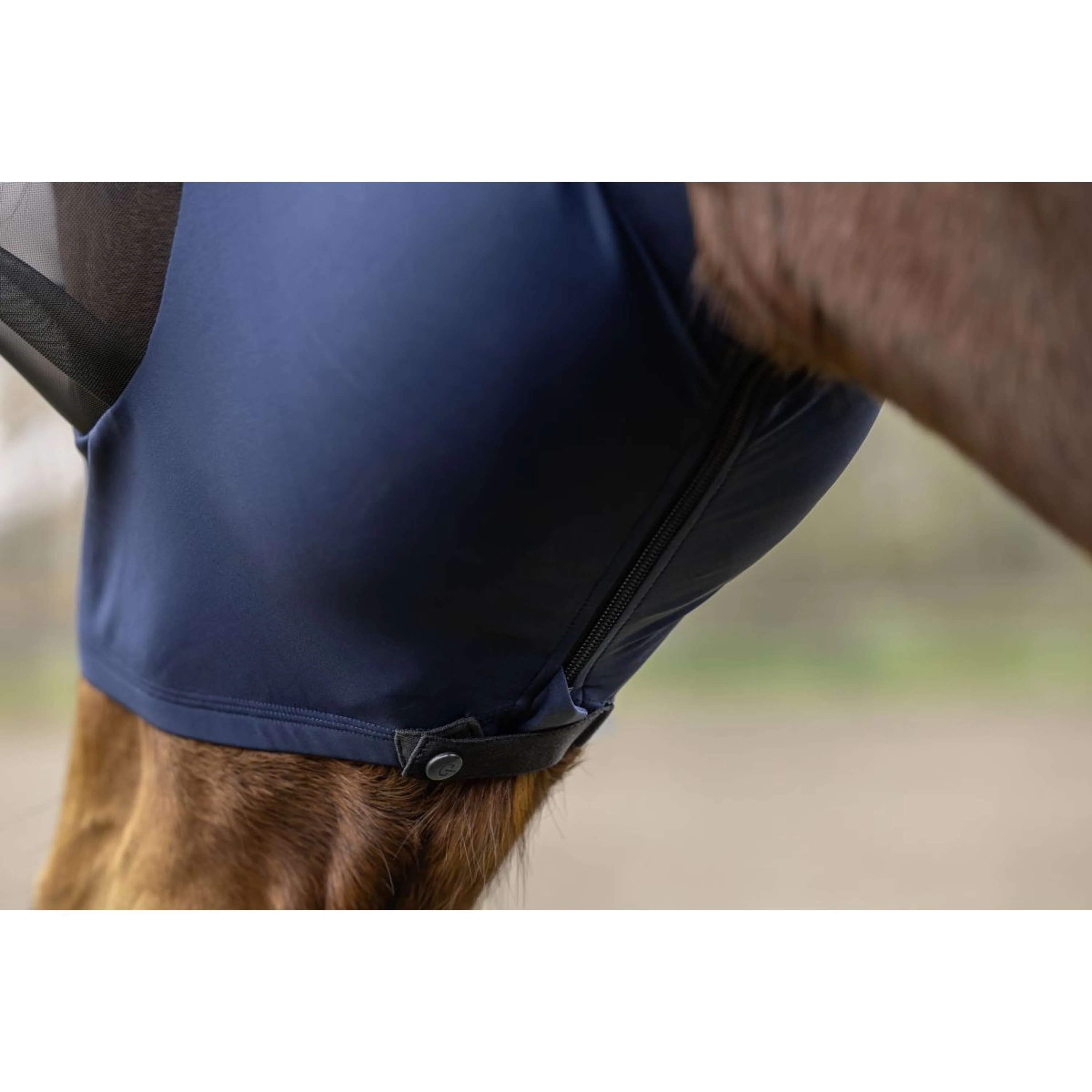 Covalliero Fliegenmaske FinoStretch Navy - Image 2