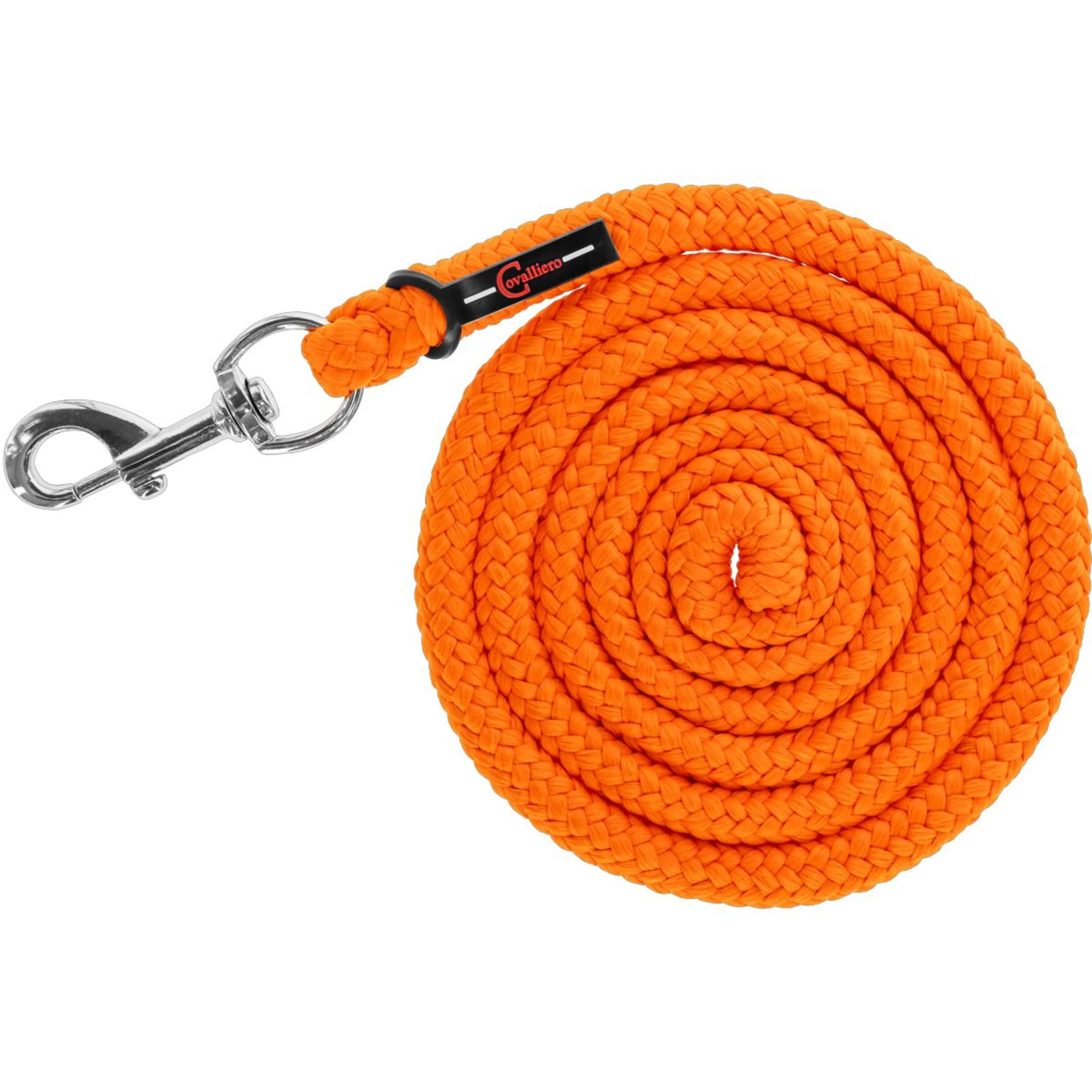 Covalliero Führstrick Hippo mit Karabinerhaken Orange - Image 2