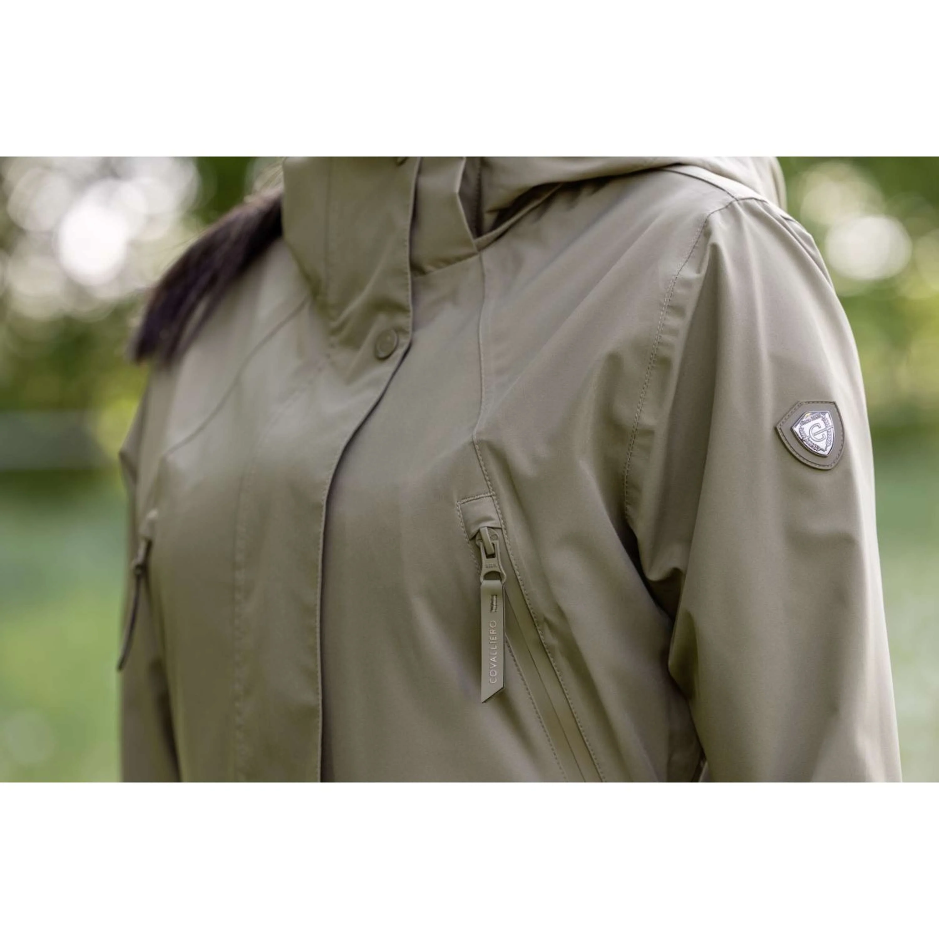 Covalliero Lange Regenjacke SS26 Damen Nuss - Image 12