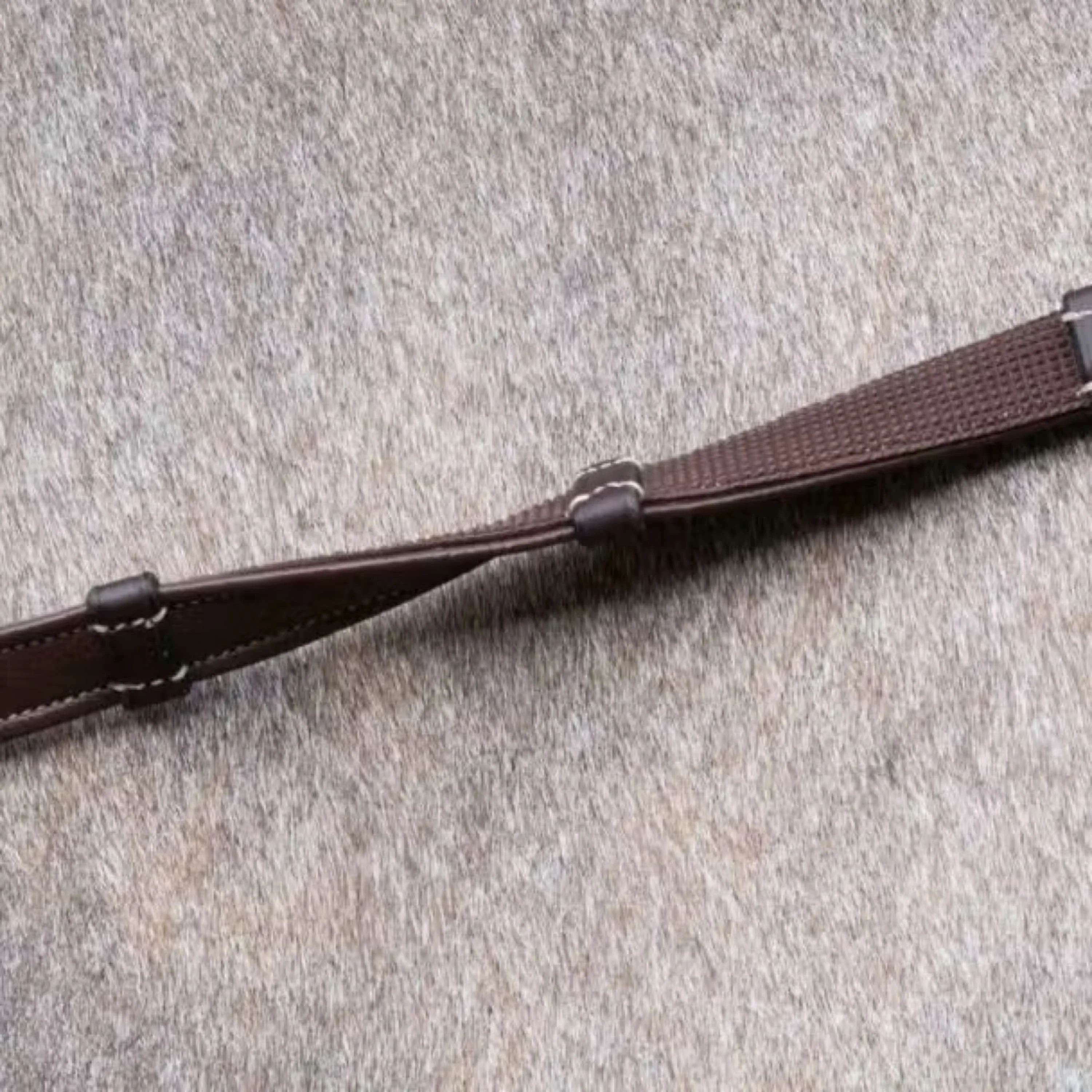 Dyon Zügel Hunter 5/8 mit Leder Stops Braun - Image 2