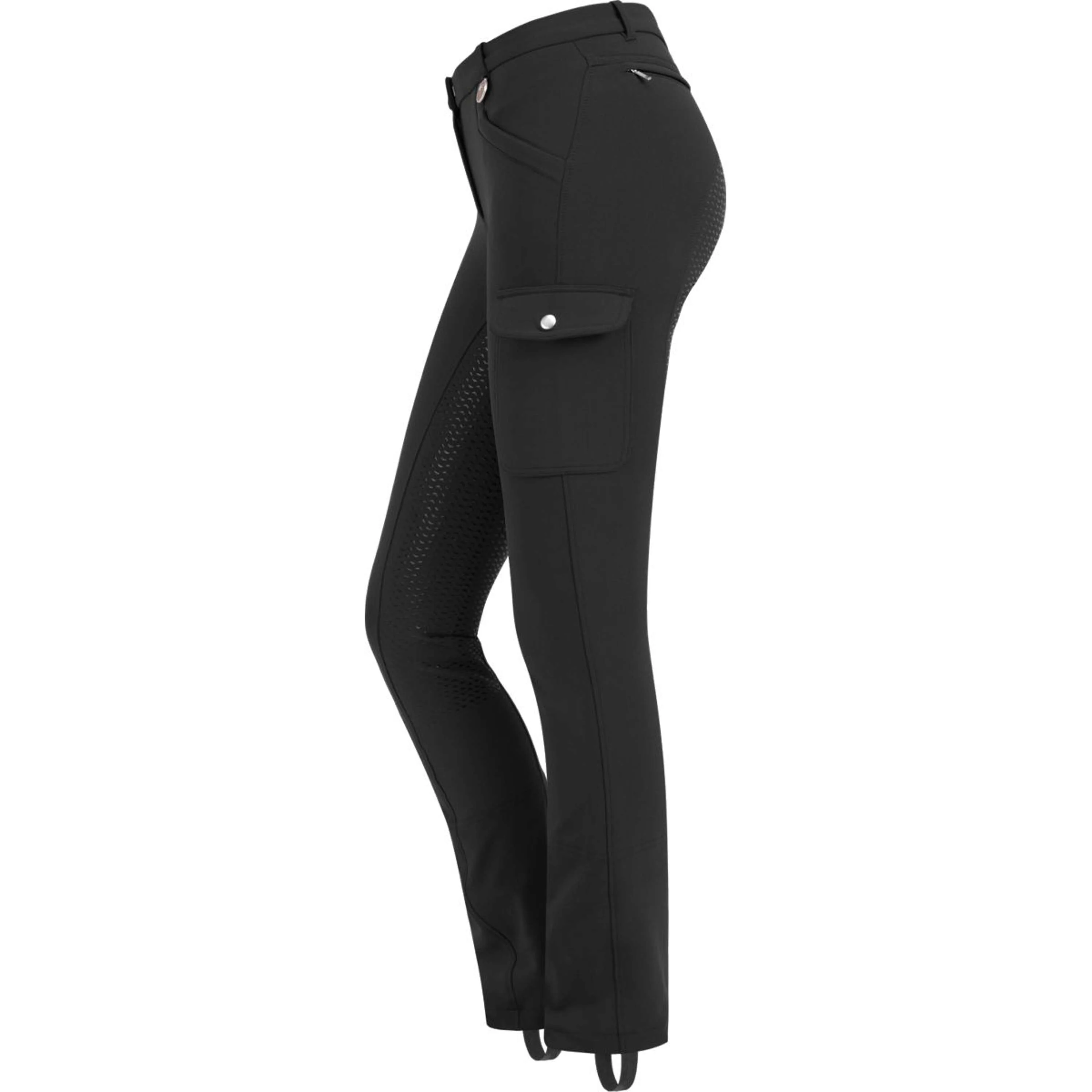 ELT Jodhpur Reithose Micro Cargo Silikon Schwarz - Image 4