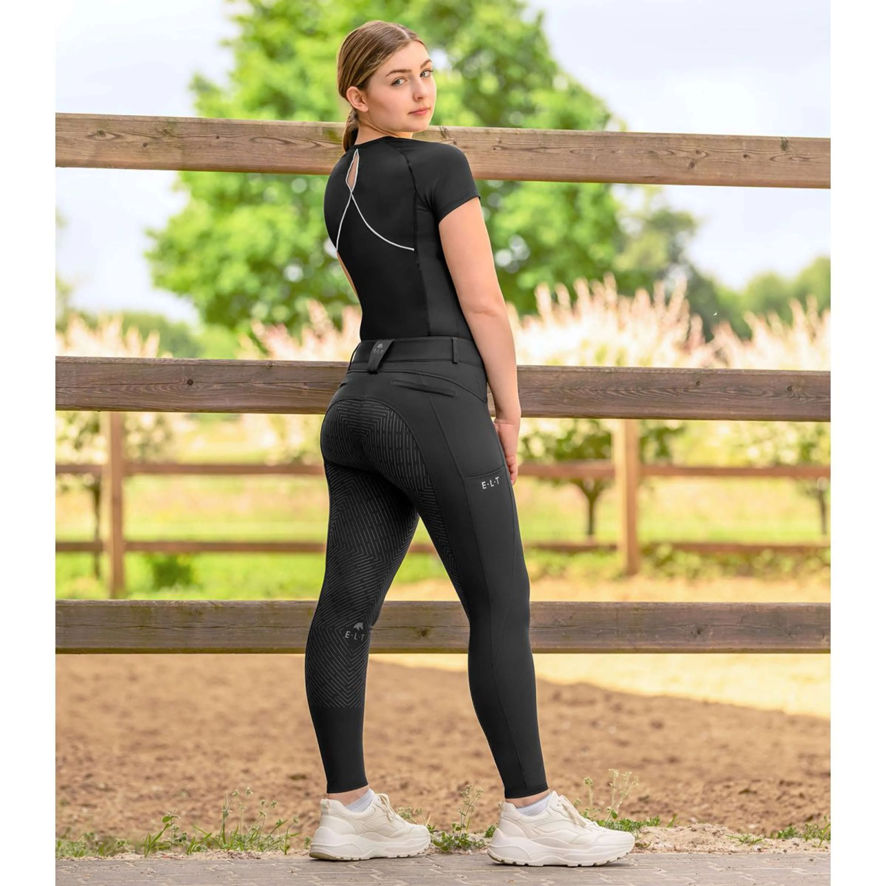 ELT Reithose Comfort Ride silicone Schwarz - Image 4
