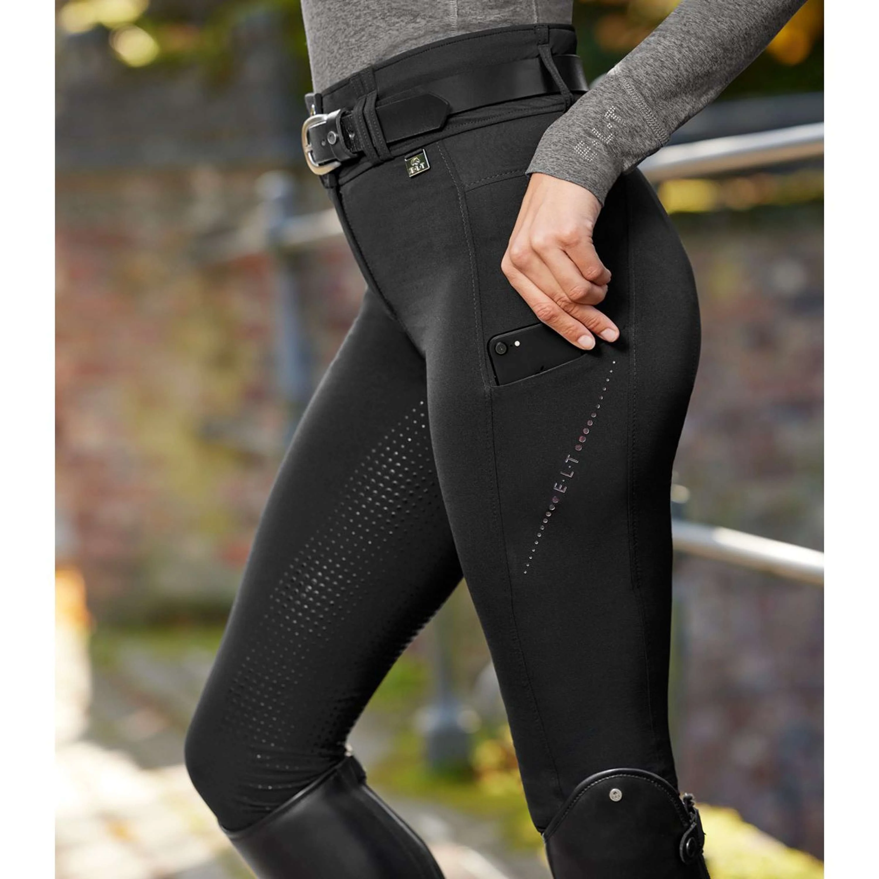 ELT Reithose Mina Thermo Schwarz - Image 3