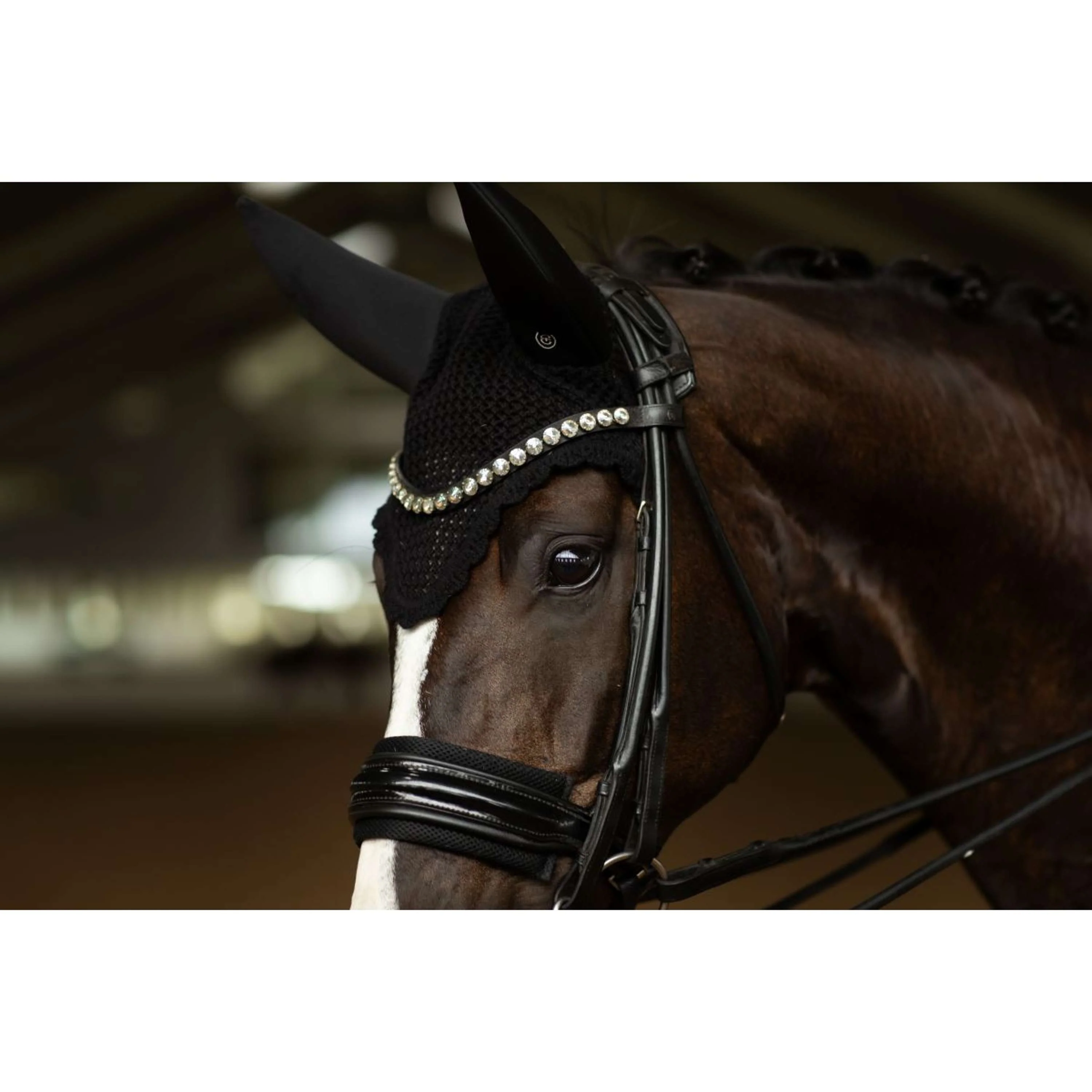 Equestrian Stockholm Fliegenhaube Padded Clean Black - Image 2
