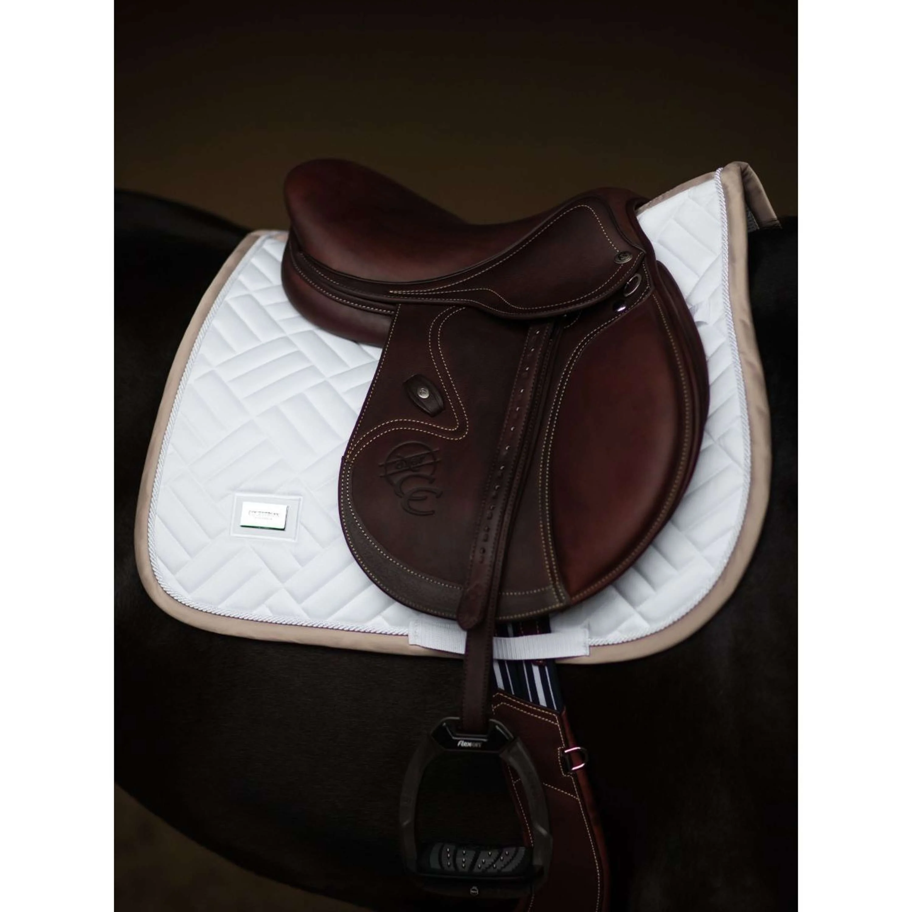 Equestrian Stockholm Schabracke Modern Springen White Sand - Image 2
