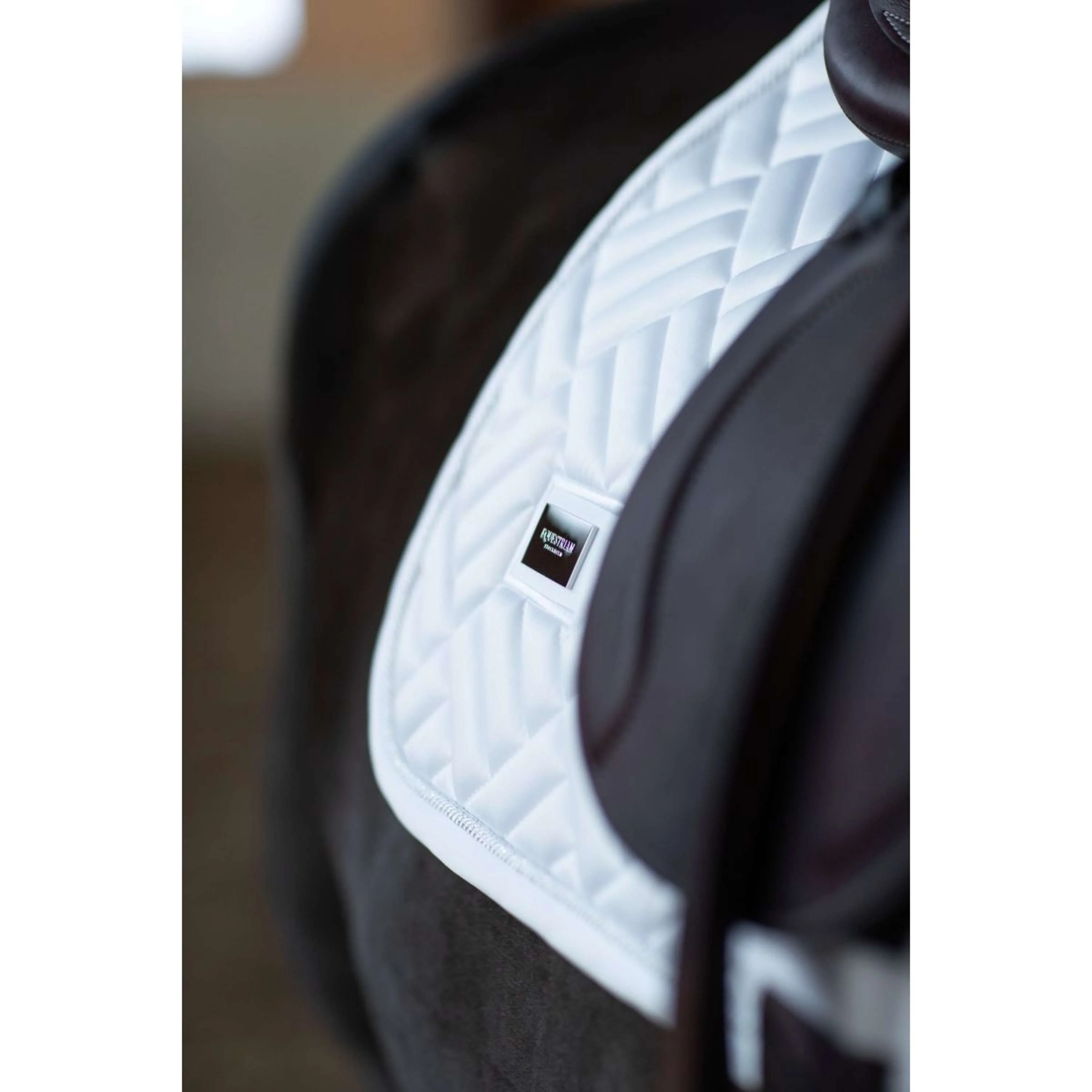 Equestrian Stockholm Schabracke Modern Springen White Silver - Image 5