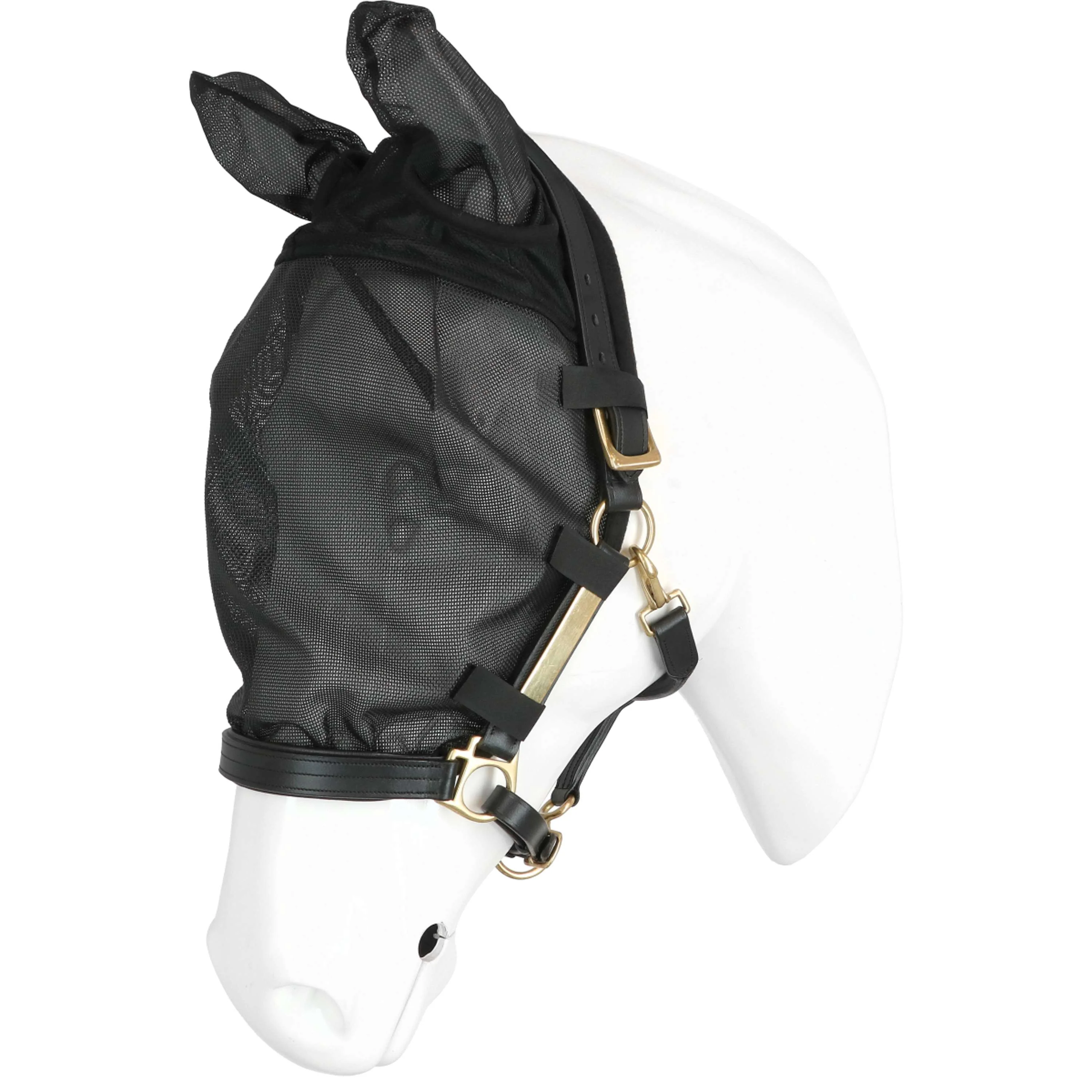 EQUITHÈME Fliegenmaske Halfter mit UV-Schutz Schwarz - Image 2