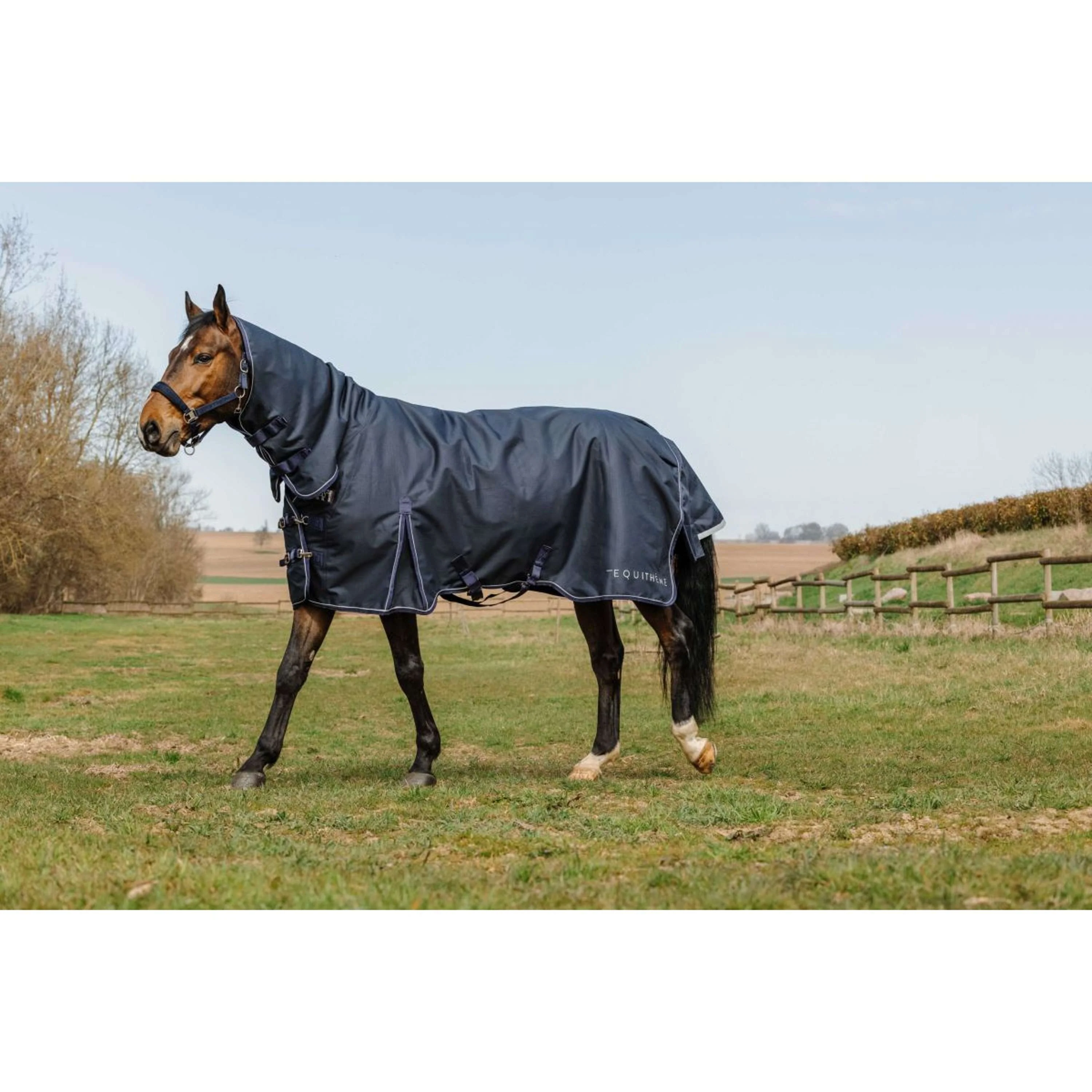 EQUITHÈME Outdoordecke Anatomic Combi 1200D 200g Navy - Image 3