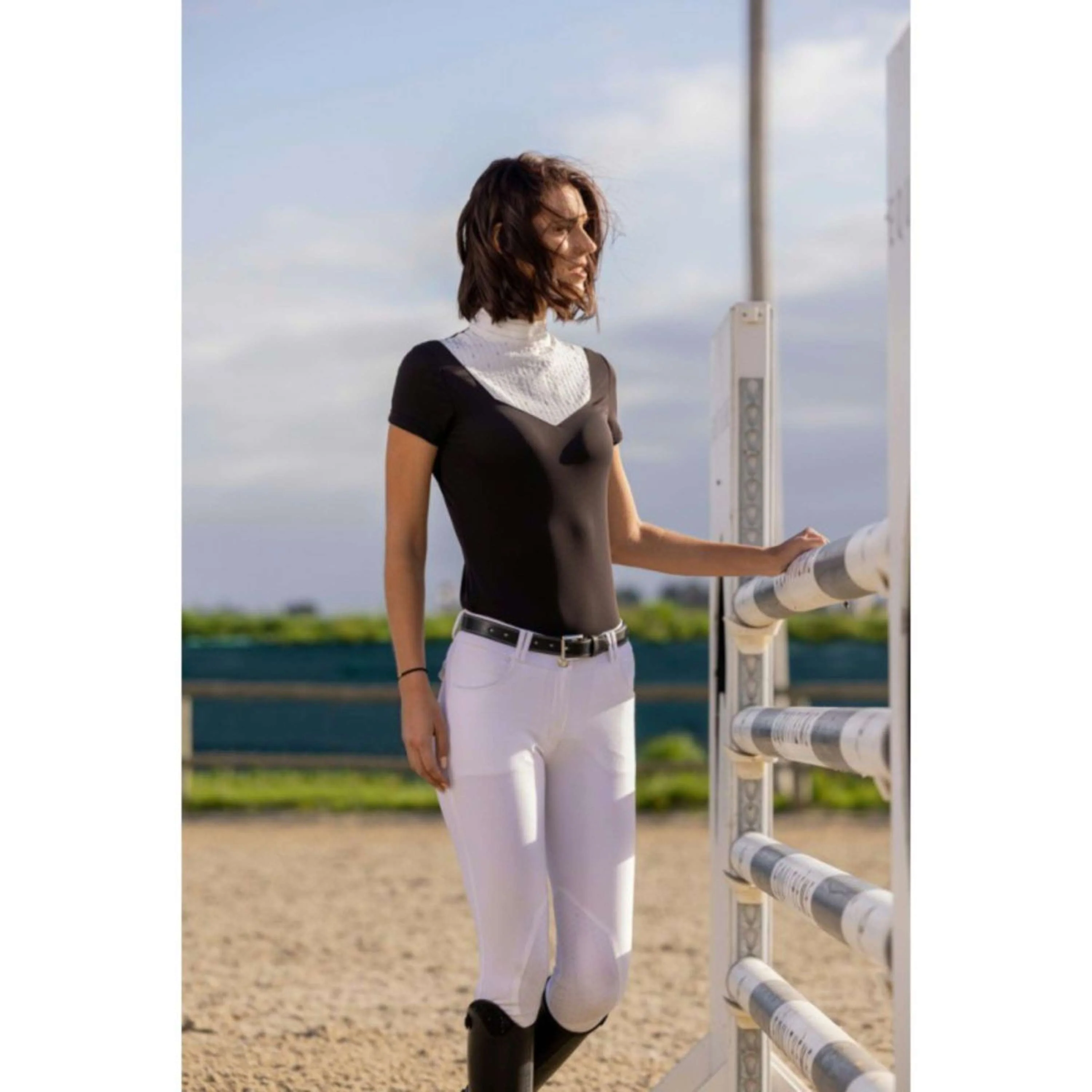 EQUITHÈME Wedstrijdshirt Lerma Damen Schwarz - Image 5