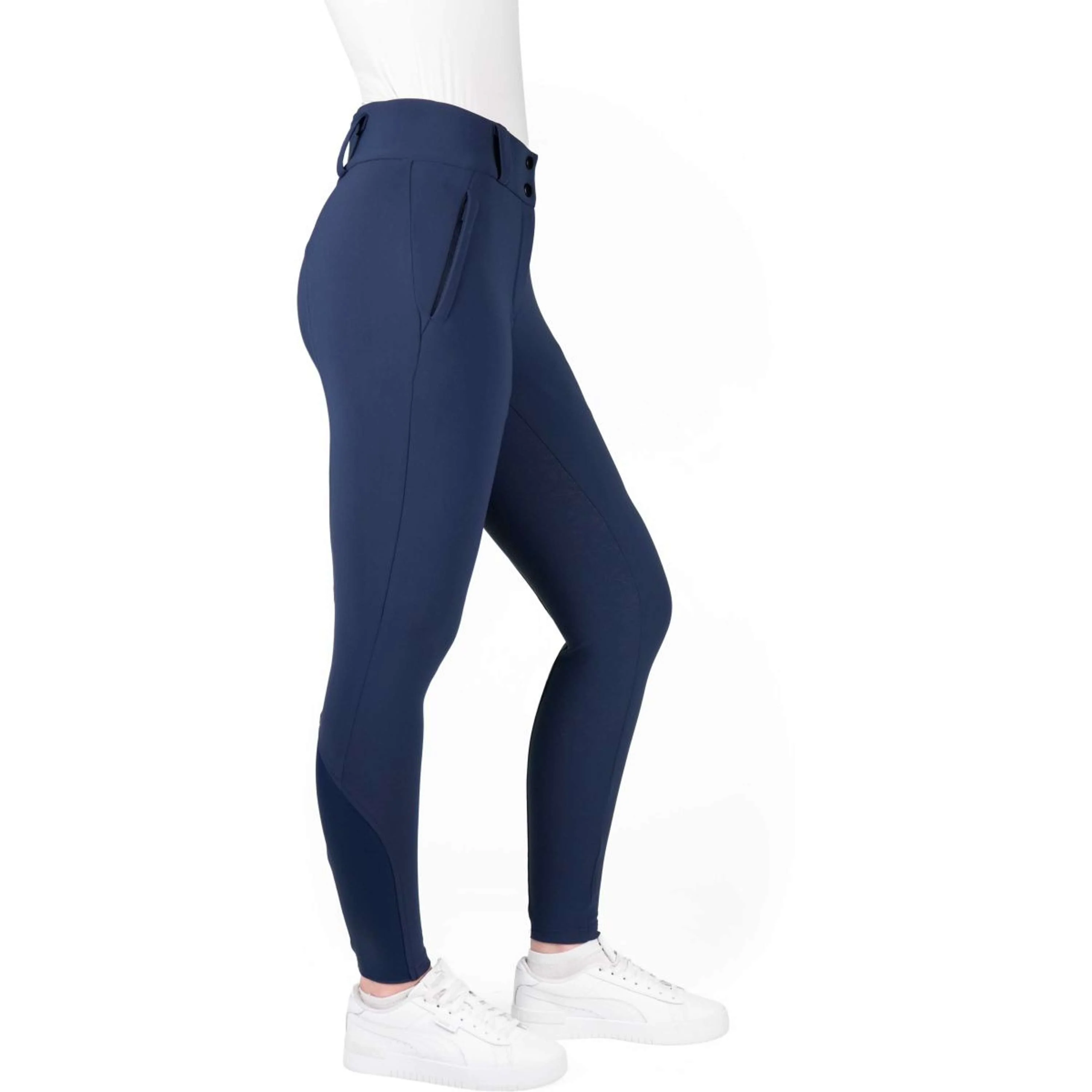 EQUITHÈME Reithose Sierra Full Grip Navy - Image 4