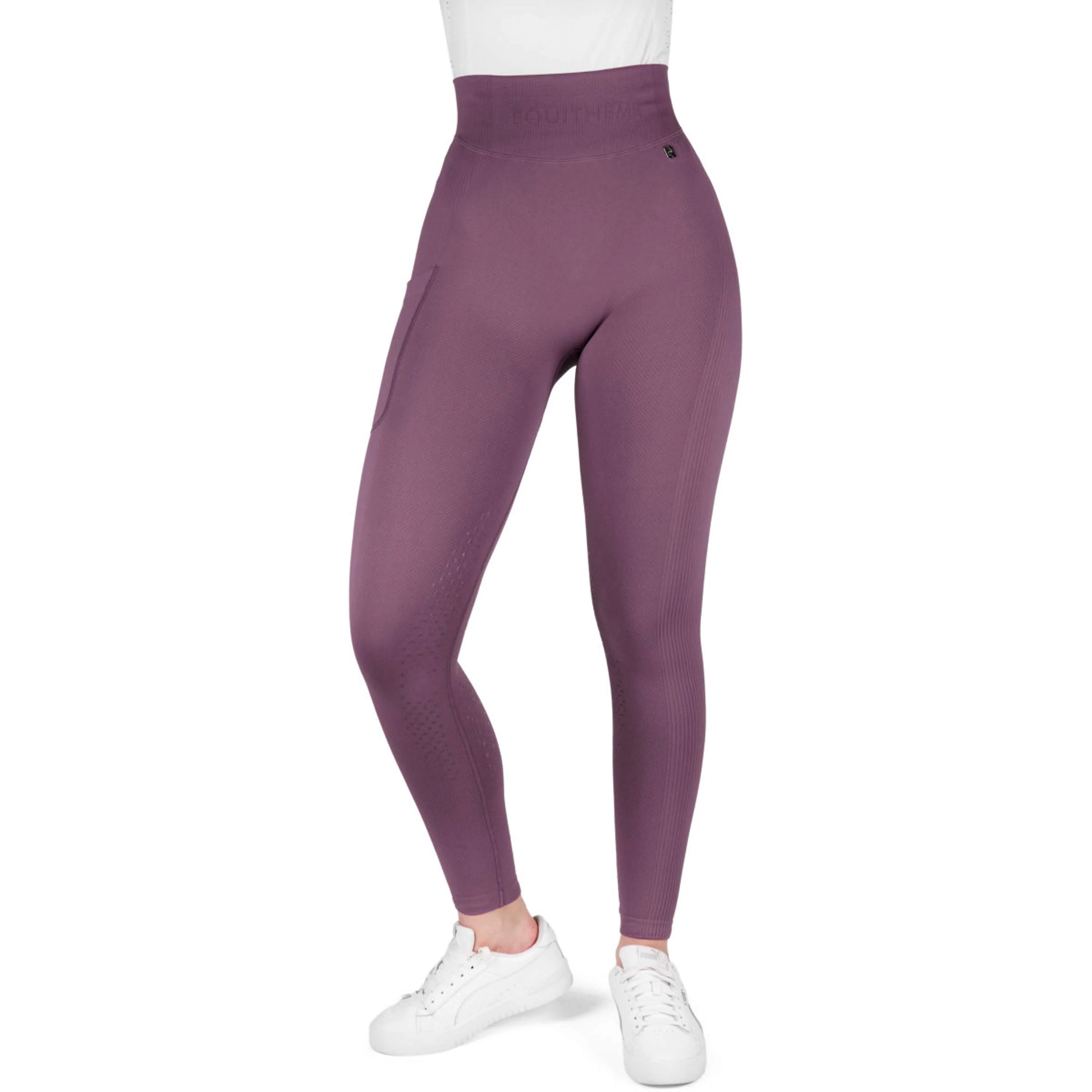 EQUITHÈME Reitleggings Acacia Full Grip Lila - Image 7