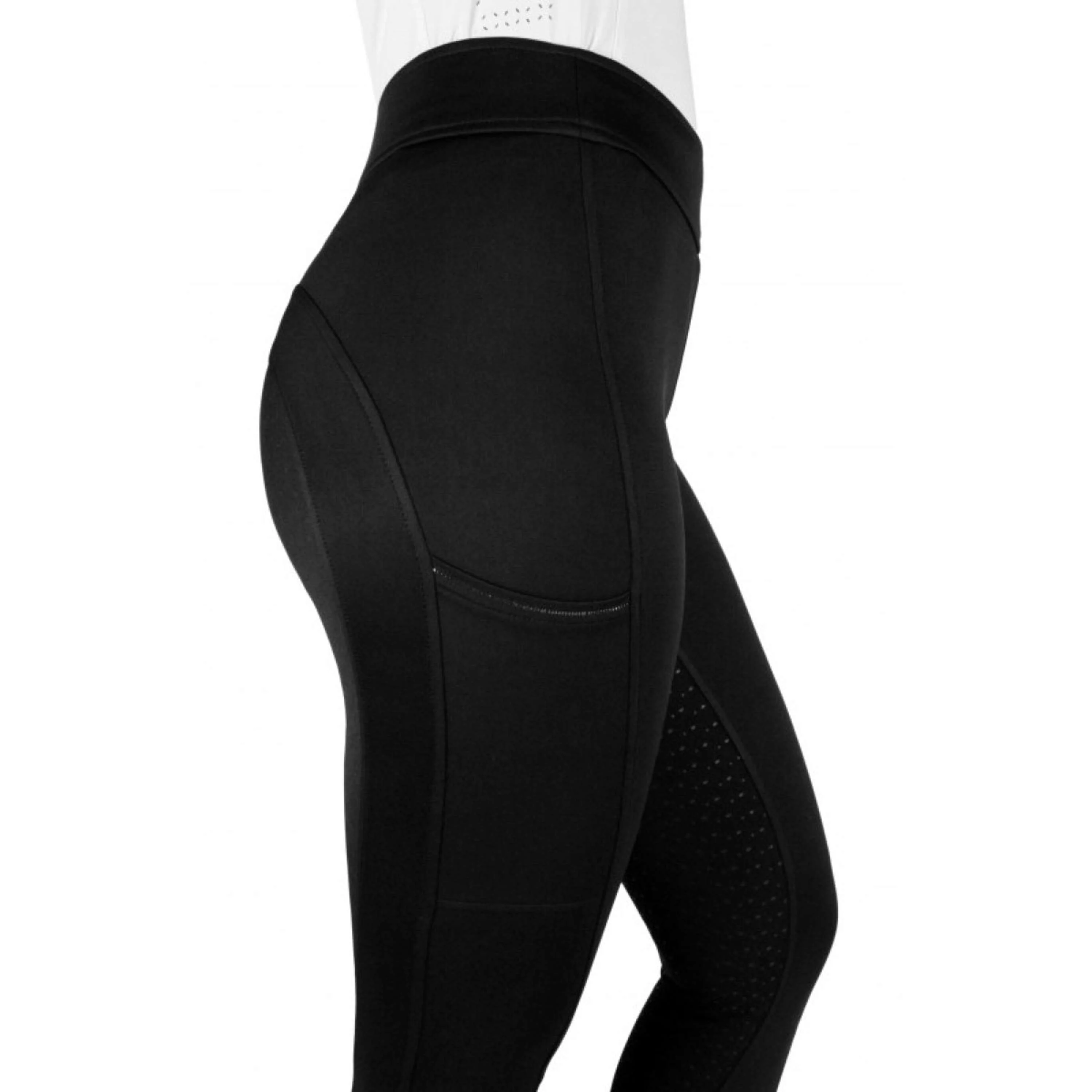 EQUITHÈME Reitleggings Birdy Full Grip Schwarz - Image 7