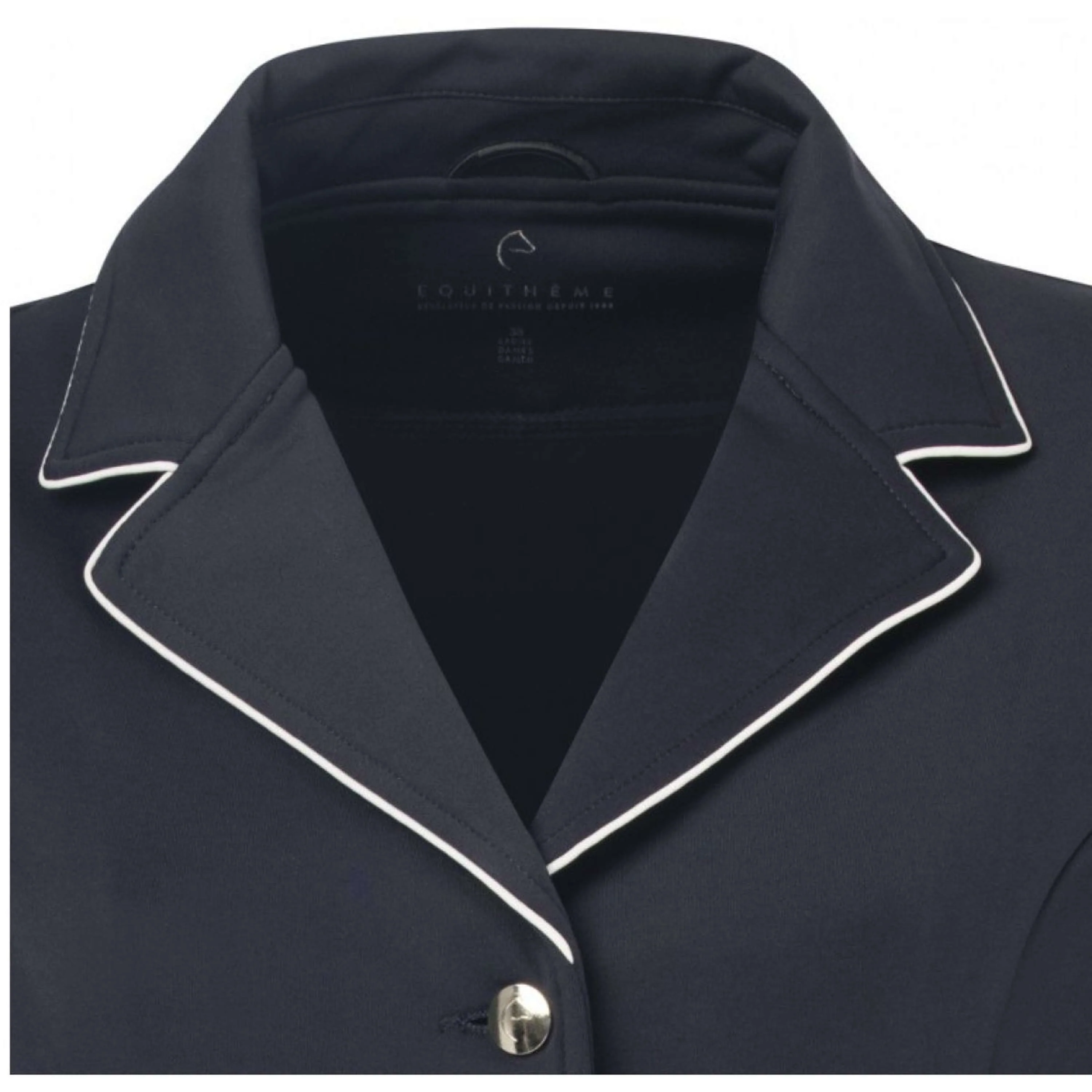 EQUITHÈME Turnierjacket Soft Classic Marine Blau/Weiß - Image 3