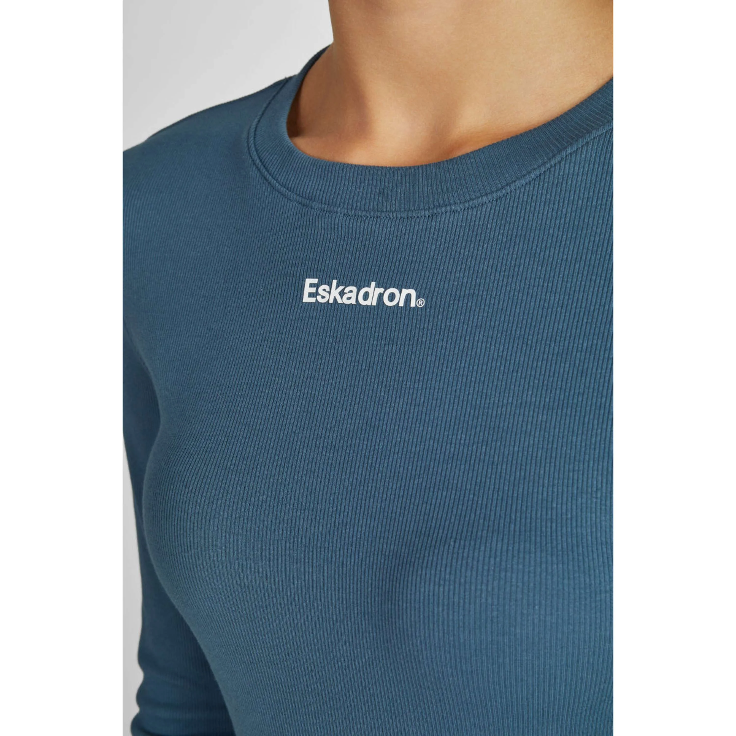 Eskadron Langarm Classic Sports Rib Ocean - Image 5