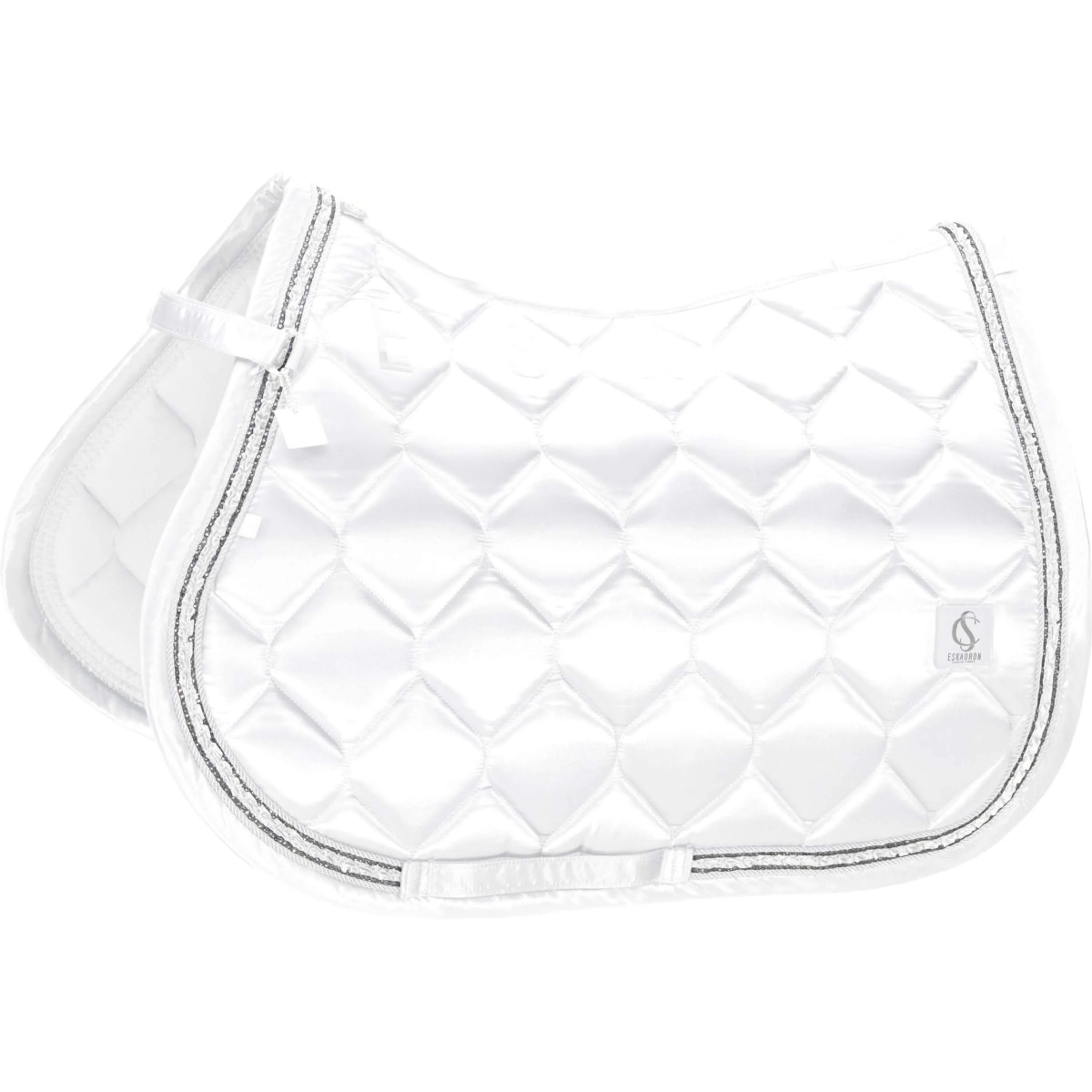 Eskadron Schabracke Classic Sports Satin Frills Vielseitigkeit Weiß