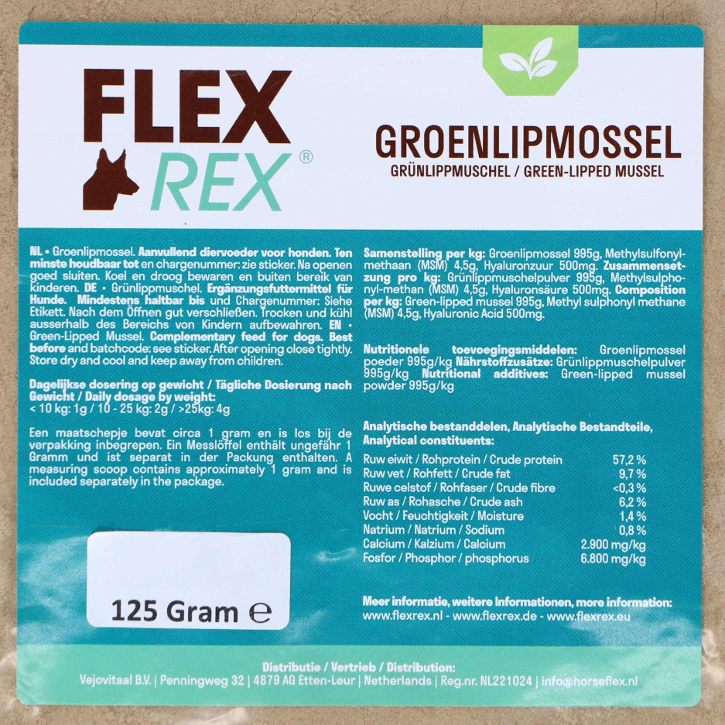 Flexrex Groenlipmossel poeder Nachfüllung - Image 3