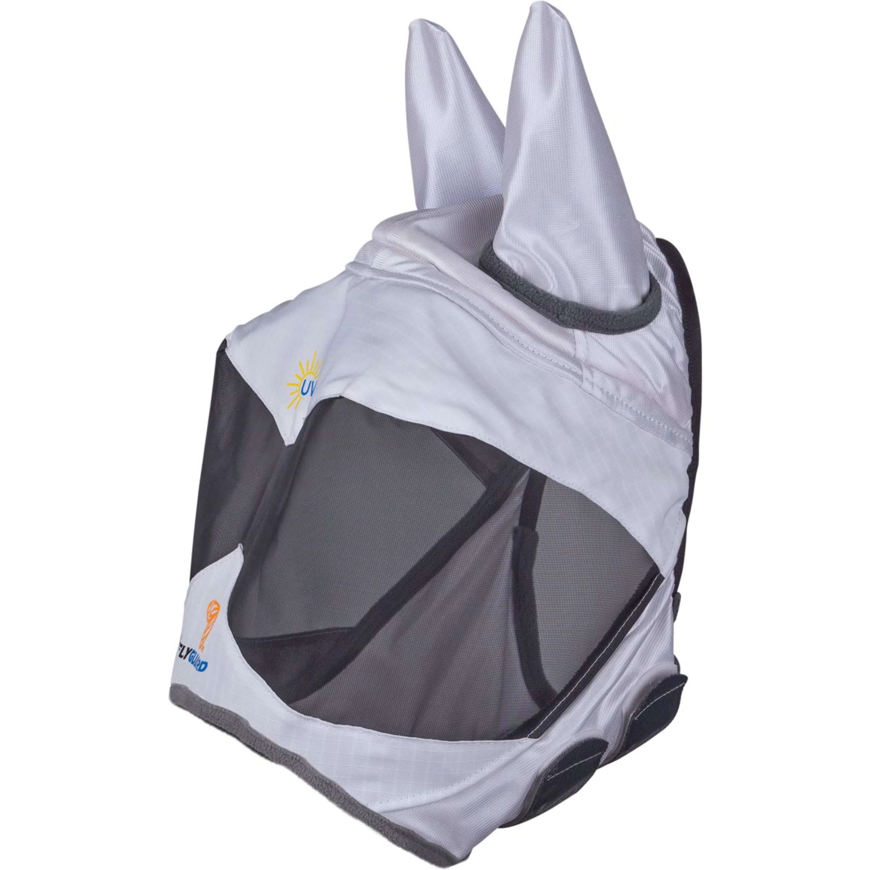 FlyGuard by Shires Fliegenmaske Pro Sun Shade mit Ohren Weiß - Image 2