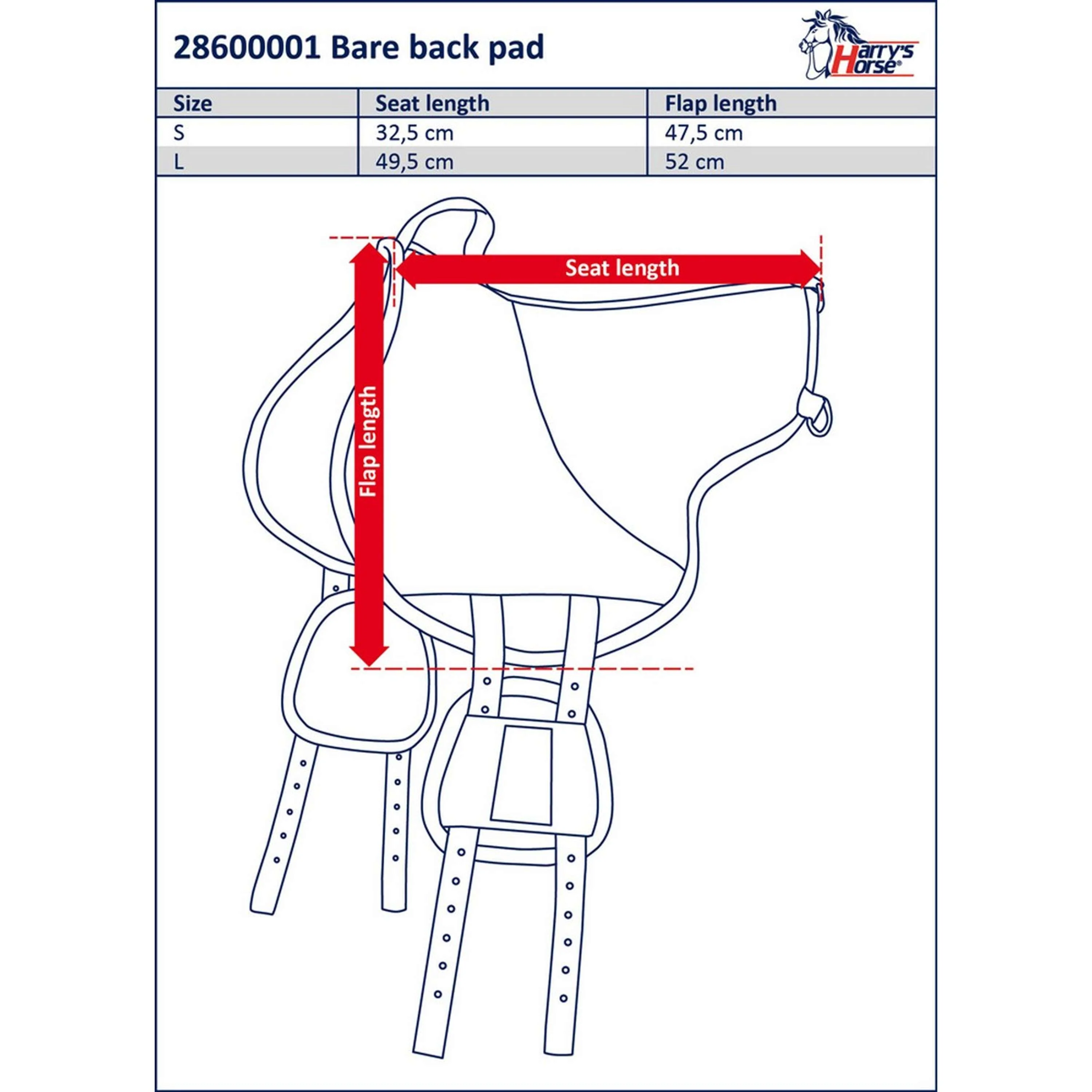 Harry's Horse Bareback pad Schwarz - Image 3