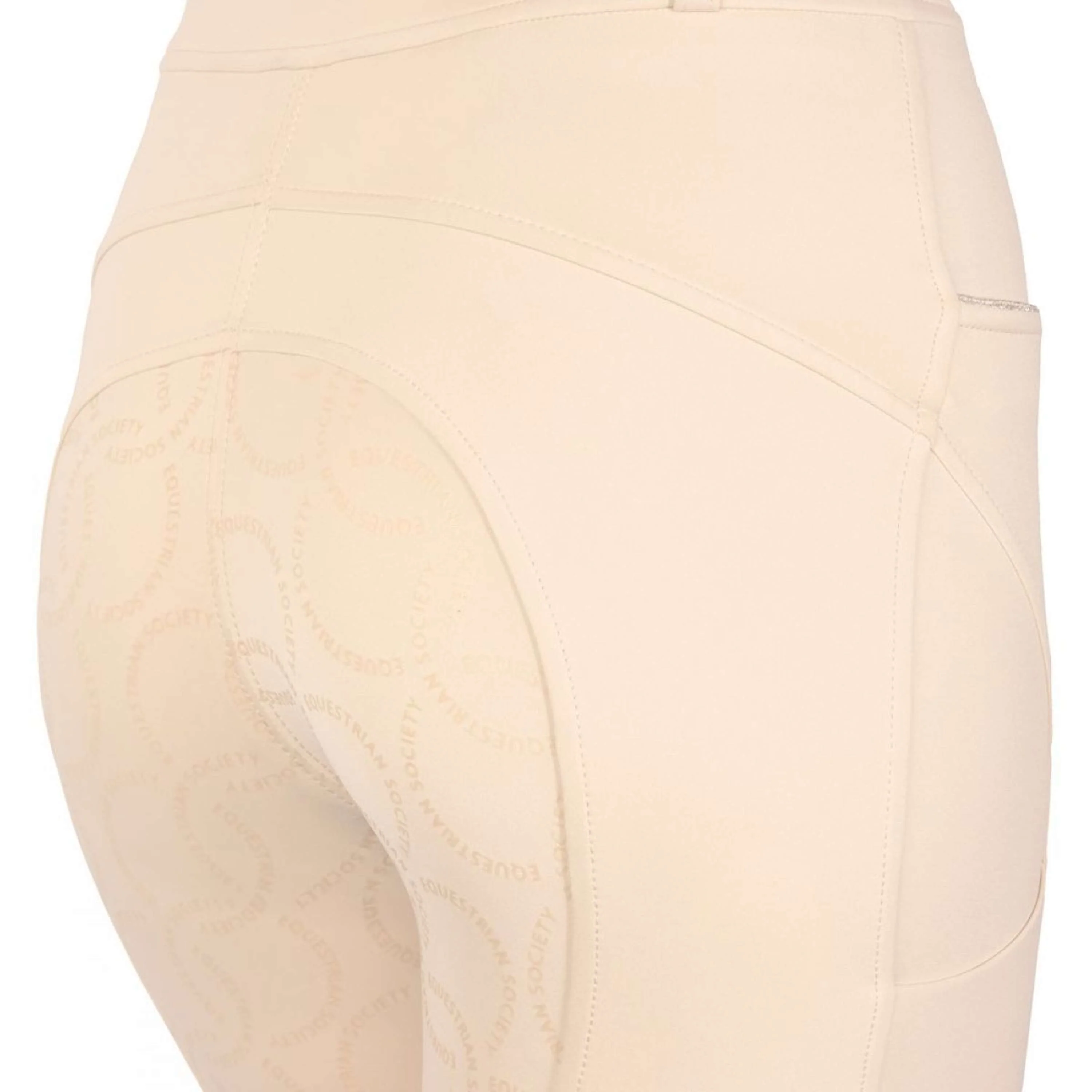 Harry's Horse Reitleggings Equitights EQS Ivory Full Grip Creme - Image 3