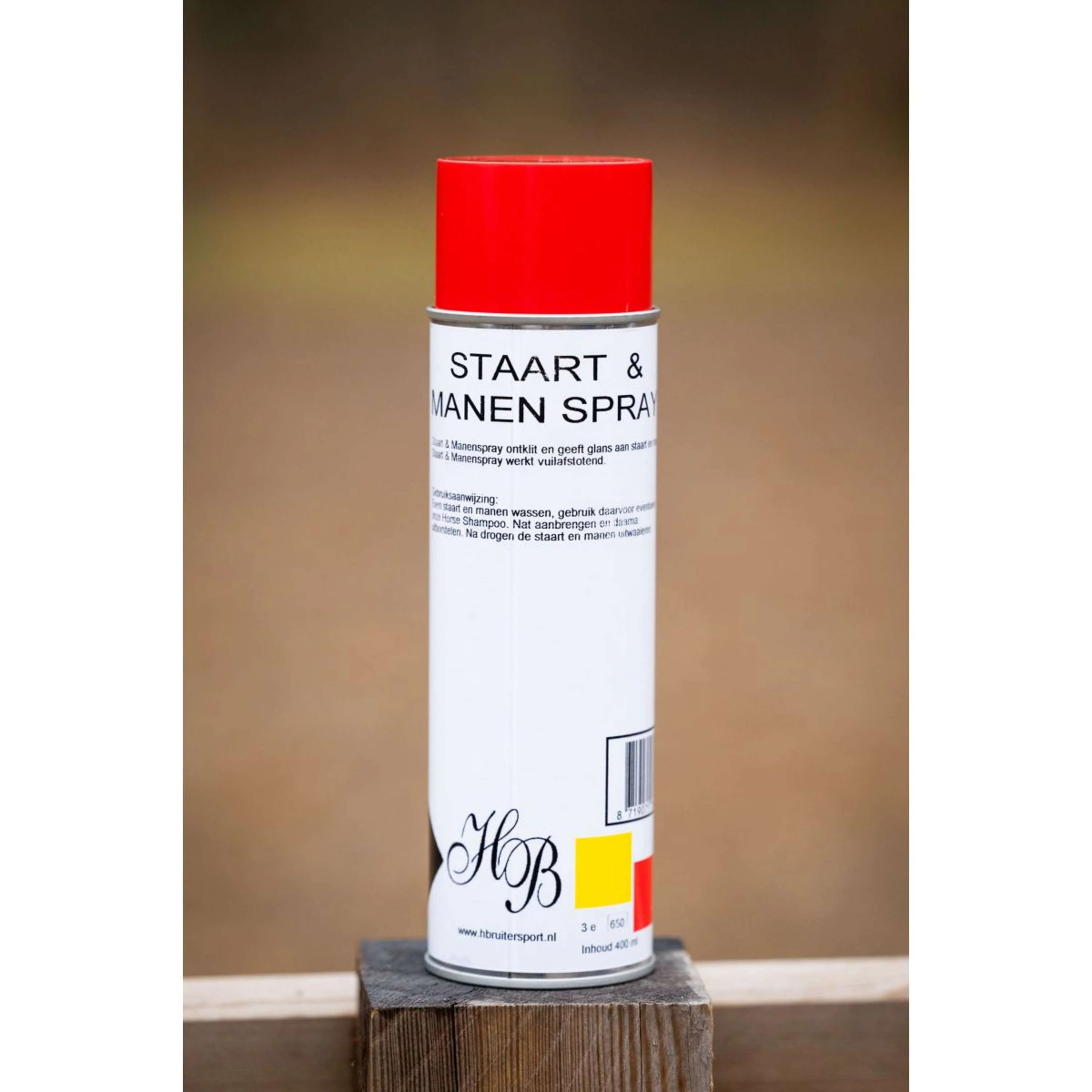 HB Ruitersport Schweif & Mähnenspray Weiß/Rot