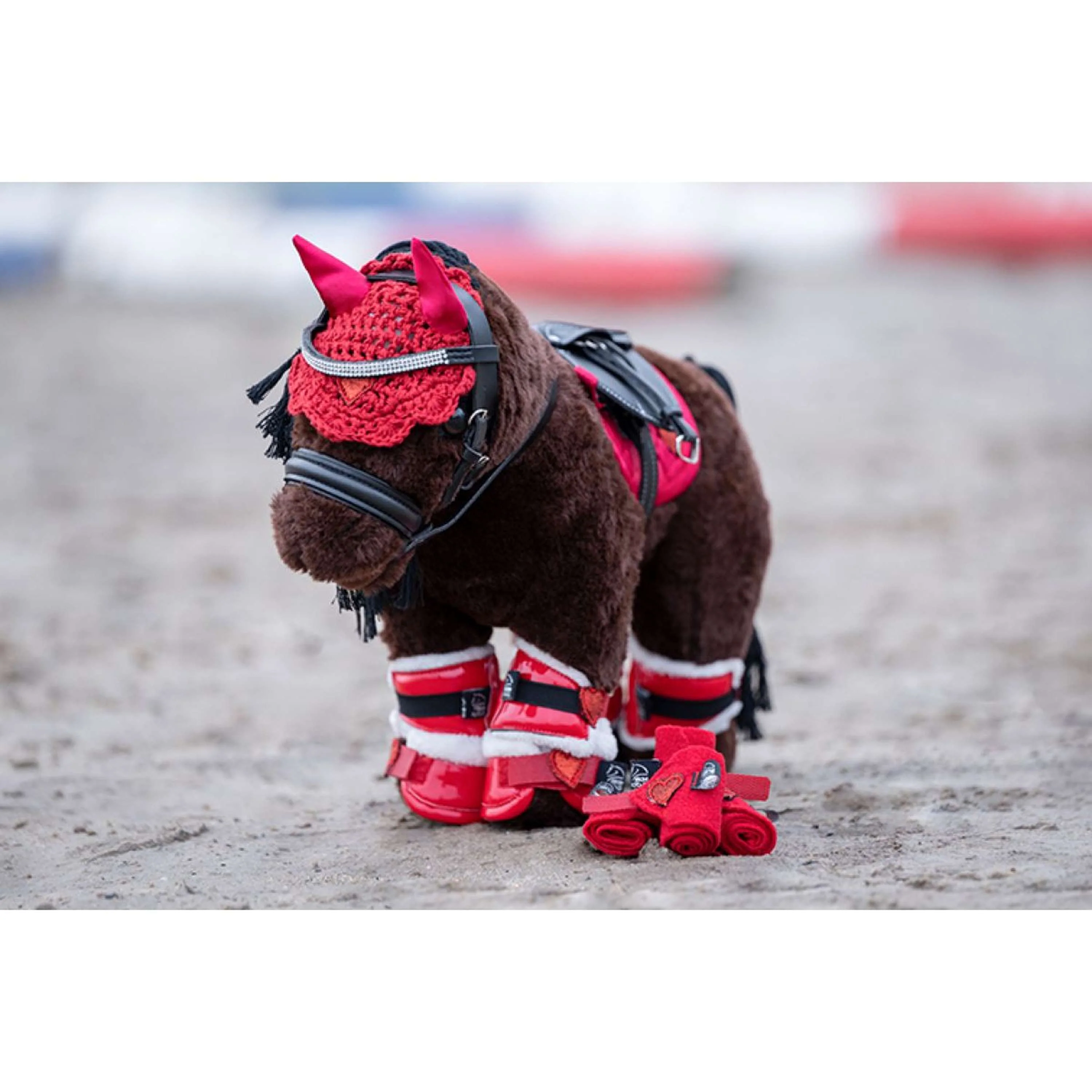 HKM Cuddle Pony Riding Starterset Rot - Image 3