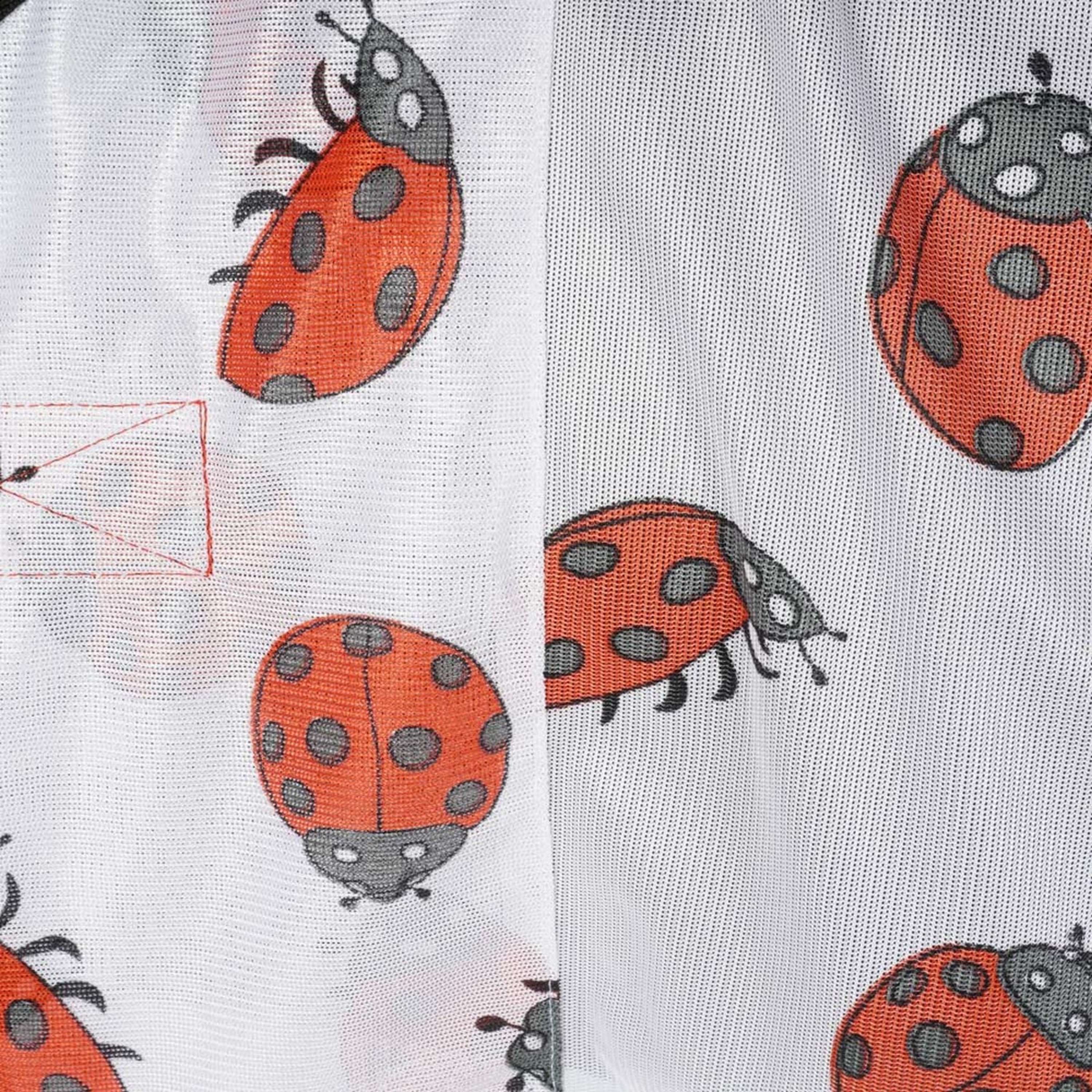 HKM Fliegendecke Ladybug Weiß/Rot - Image 7
