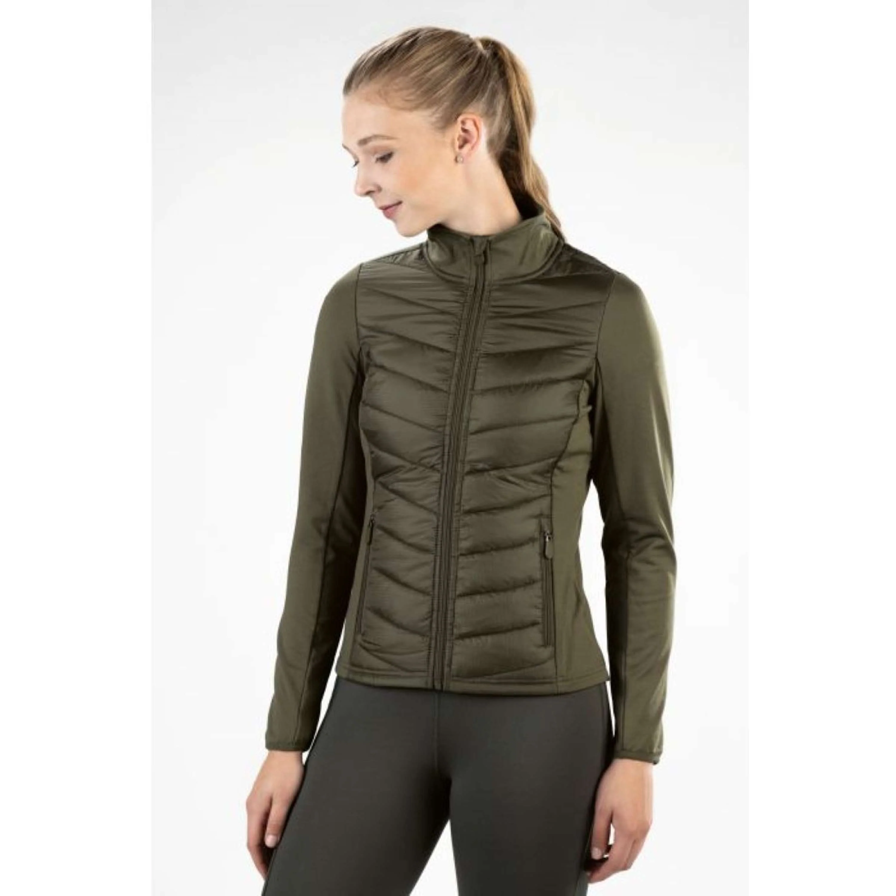 HKM Jacke Prag Nylon Olivgrün - Image 2