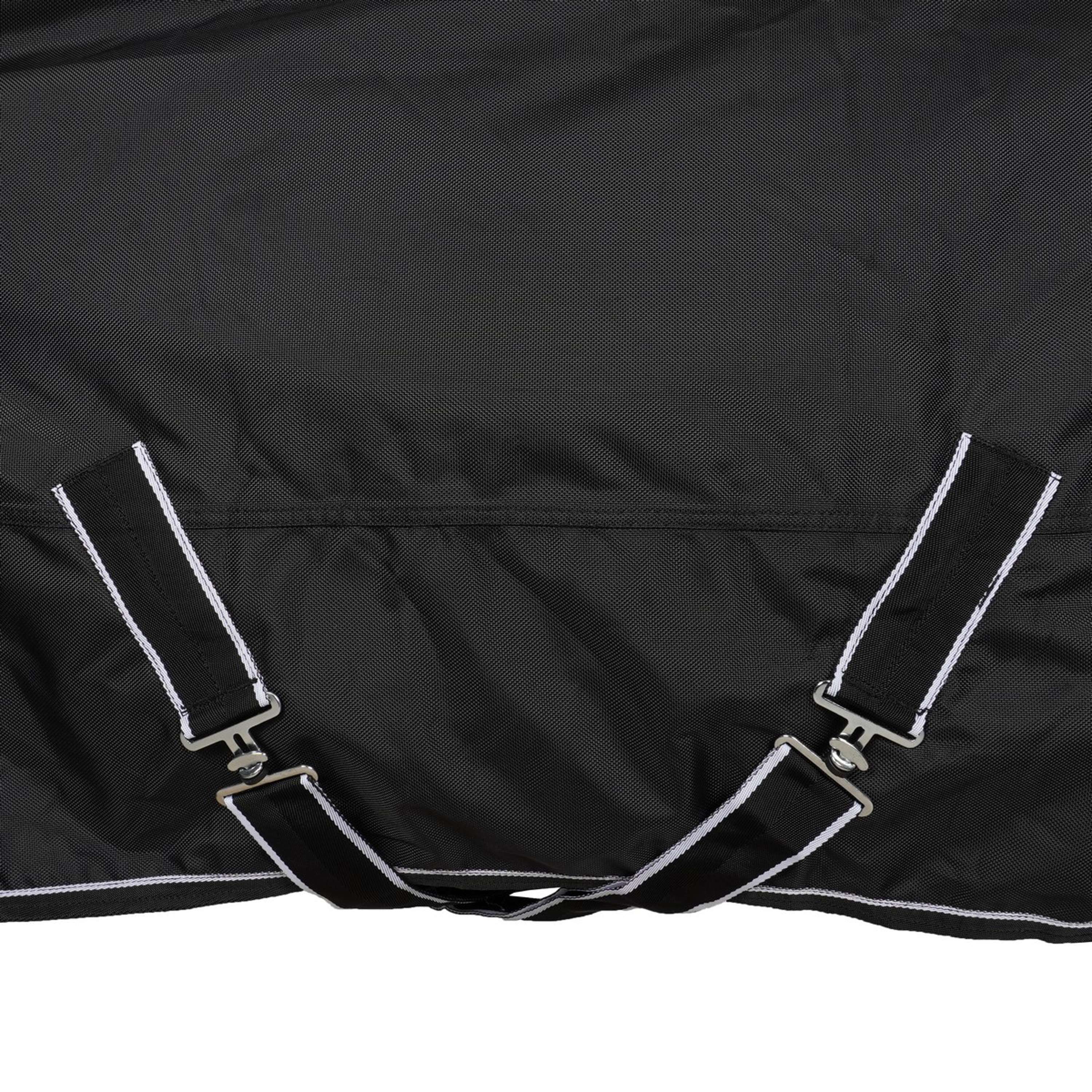 HKM Outdoordecke Premium 1680D 100g mit Teddy Fütterung Schwarz - Image 6
