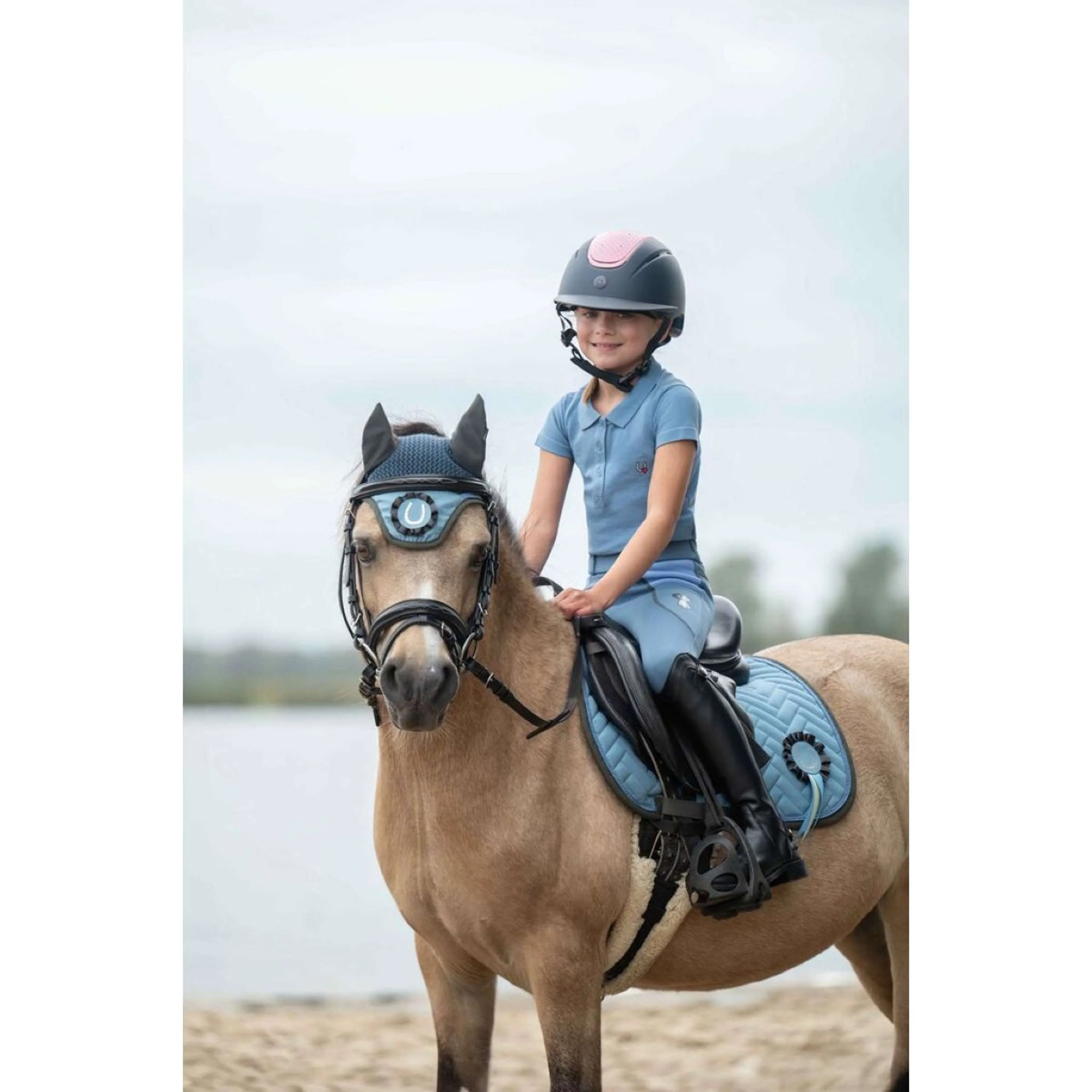 HKM Poloshirt Claire Rauchblau - Image 2