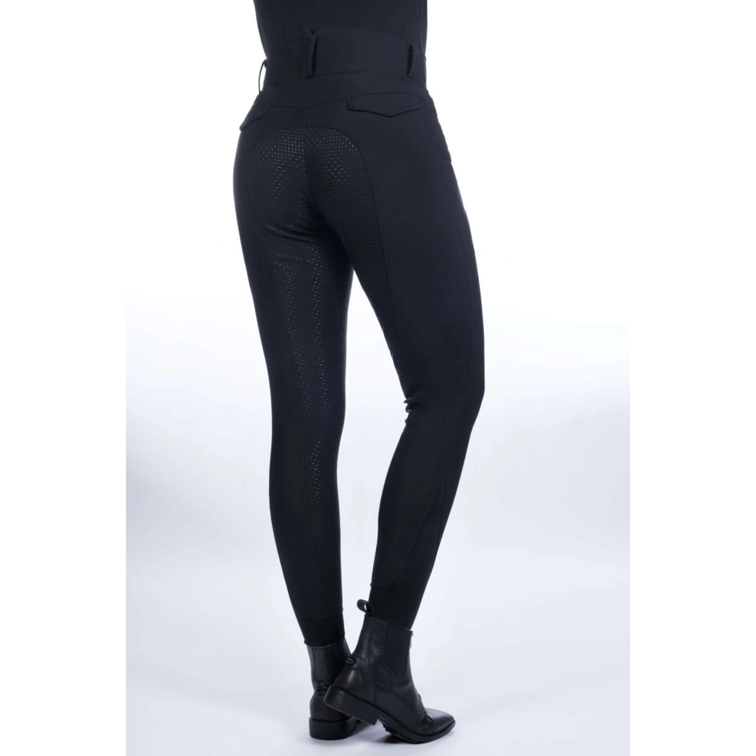 HKM Reithose Keep Warm Full Grip Schwarz - Image 3