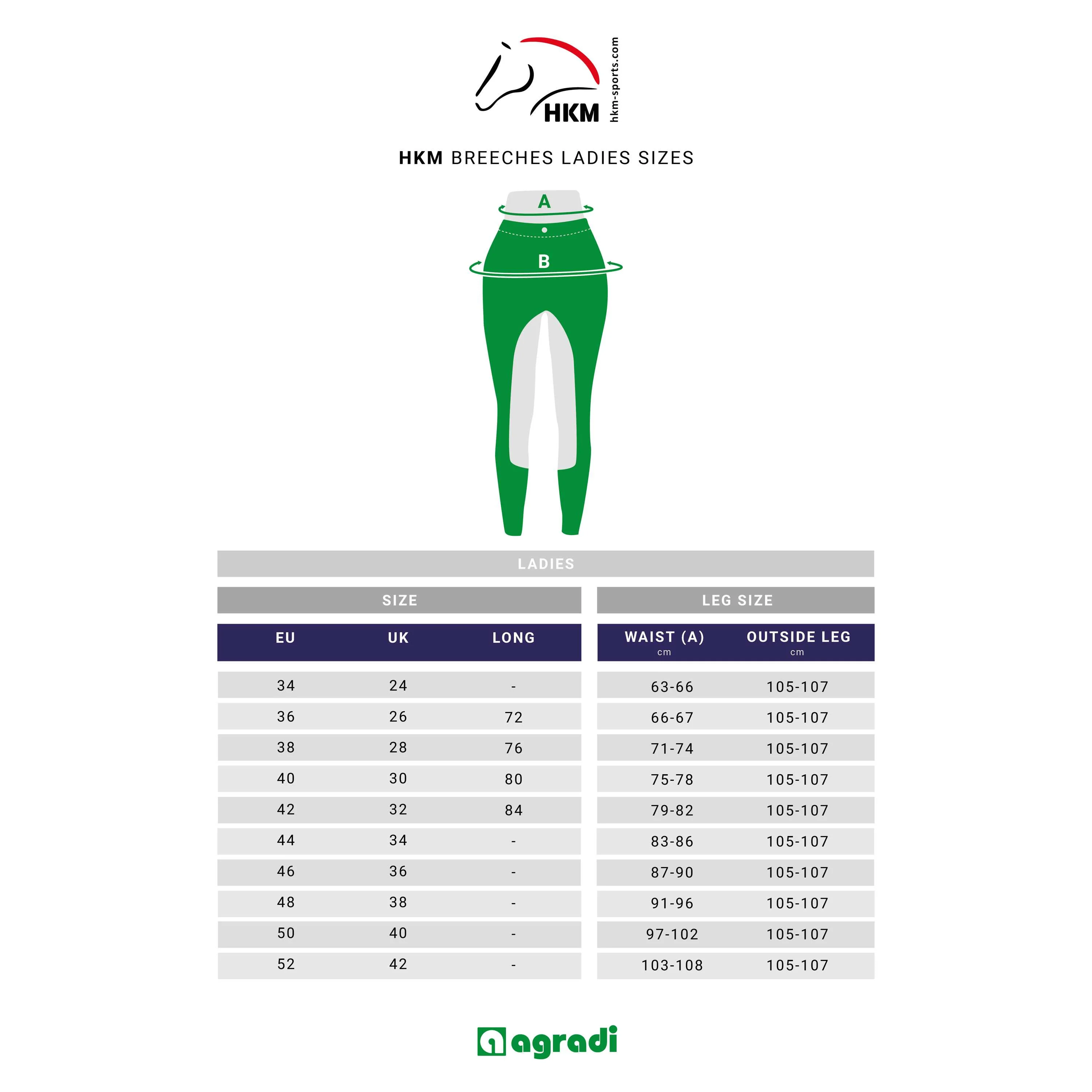 HKM Reithose Keep Warm Full Grip Schwarz - Image 6