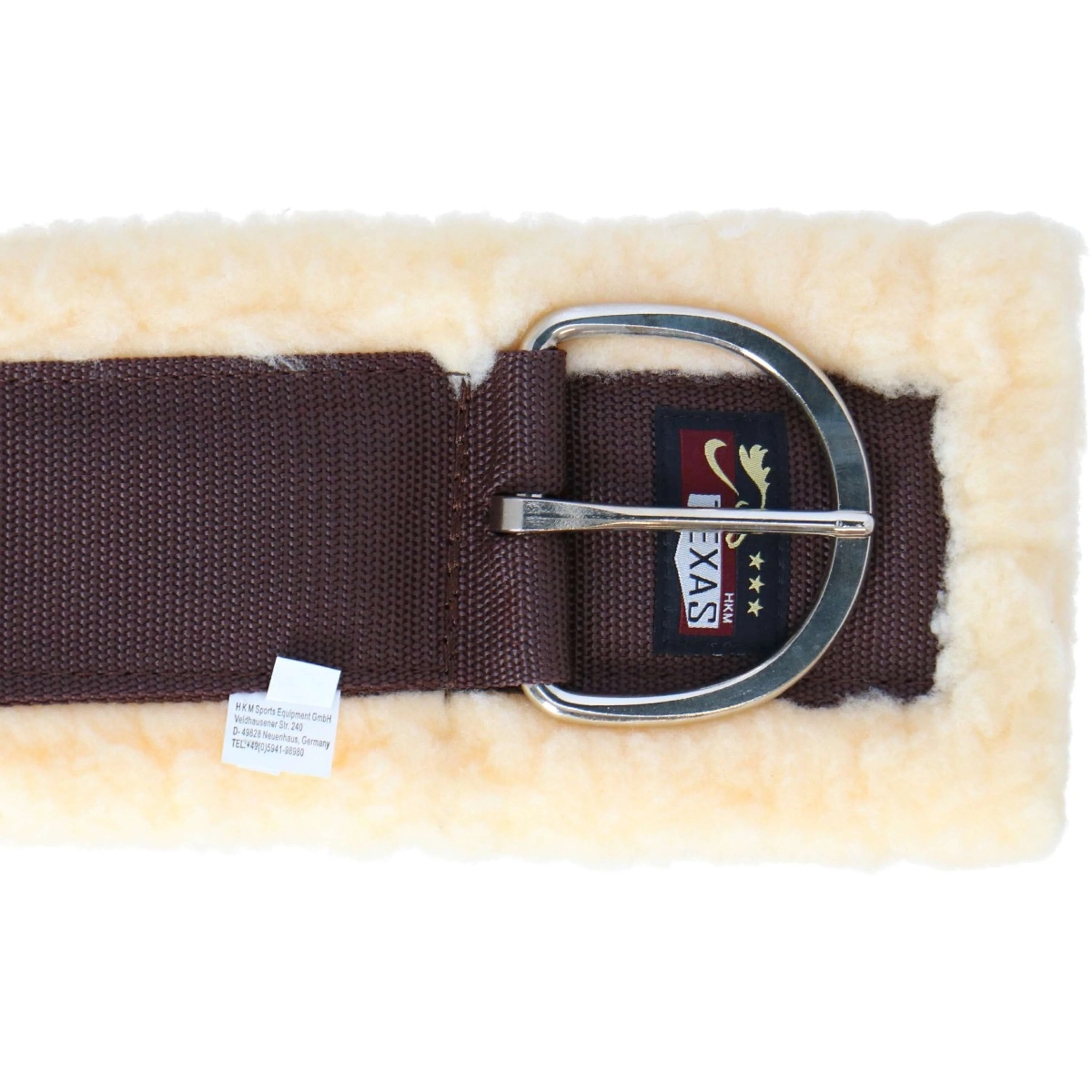 HKM Western Neopren Sattelgurt Teddy Braun - Image 5